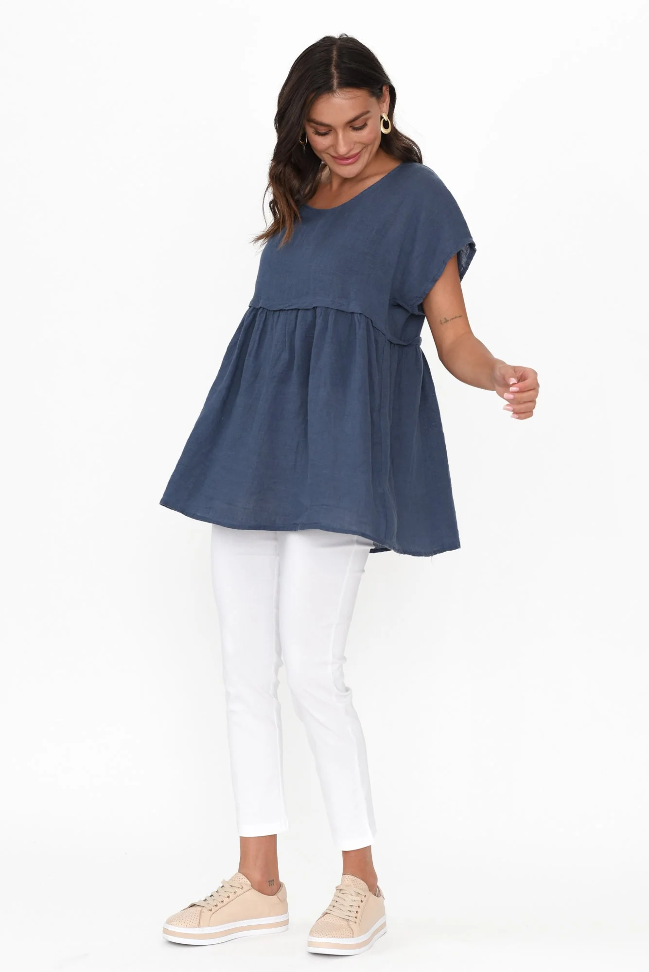 Marlin White Slim Leg Pants - Image 4