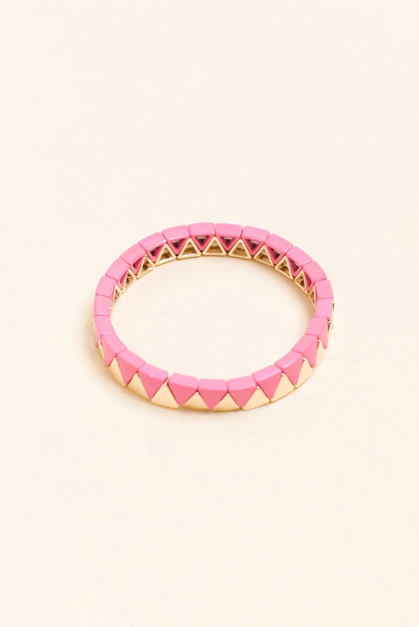 Martha Pink Beaded Bracelet