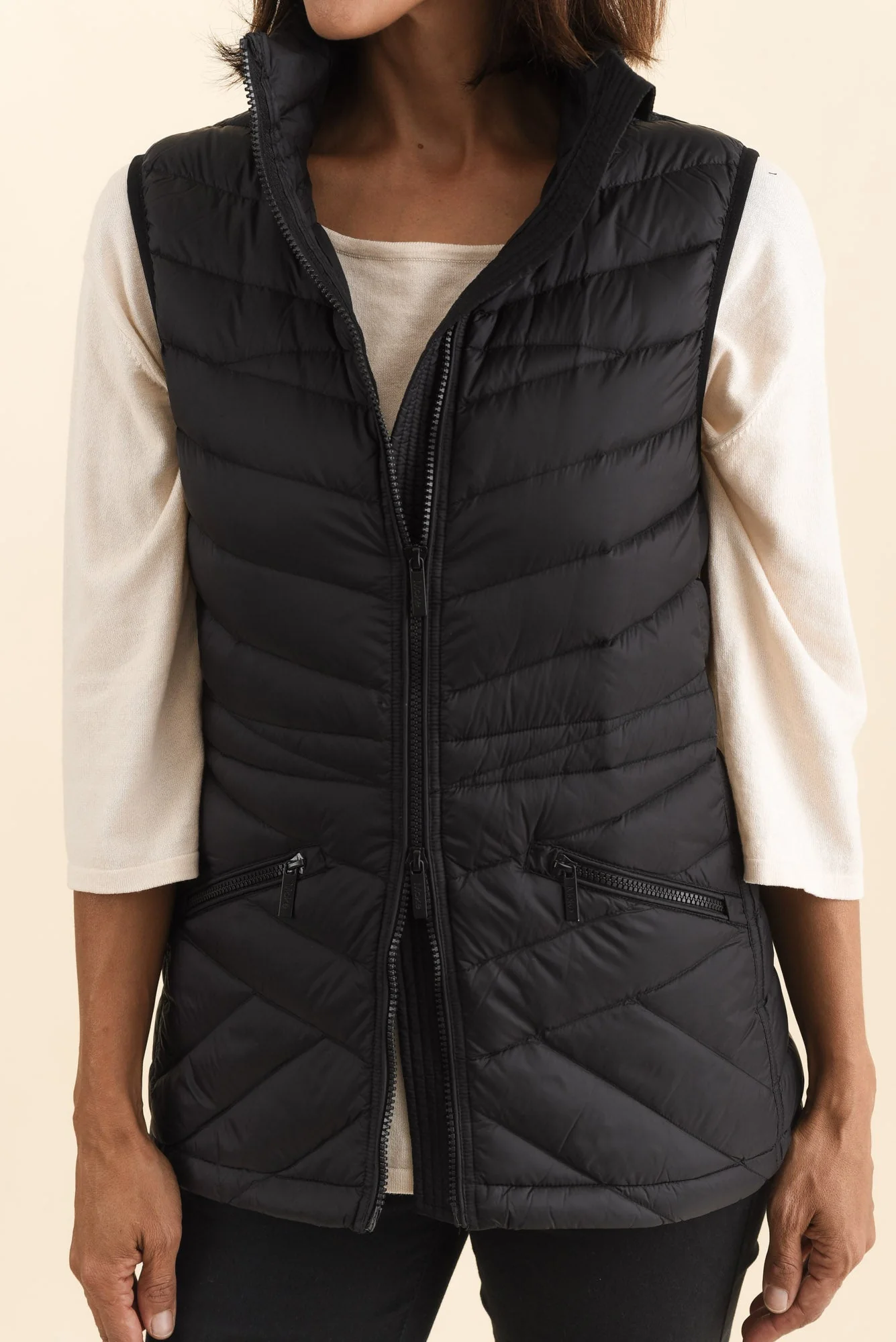 Maryclaire Black Down Puffer Vest - Image 6