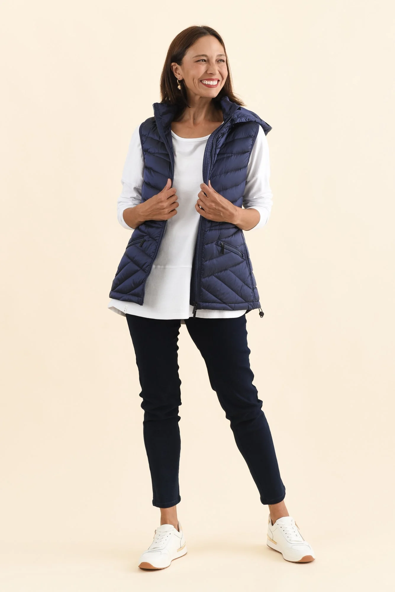 Maryclaire Navy Down Puffer Vest - Image 3