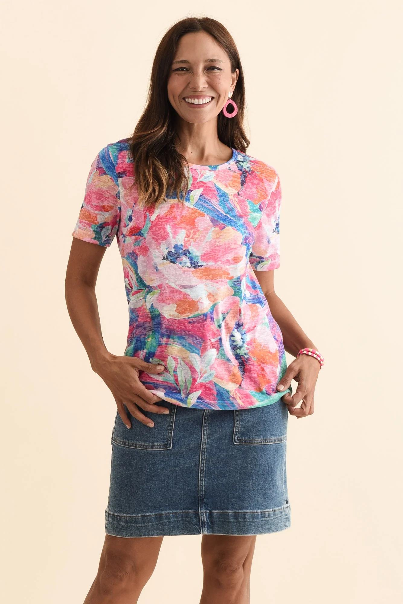Masie Pink Floral Top