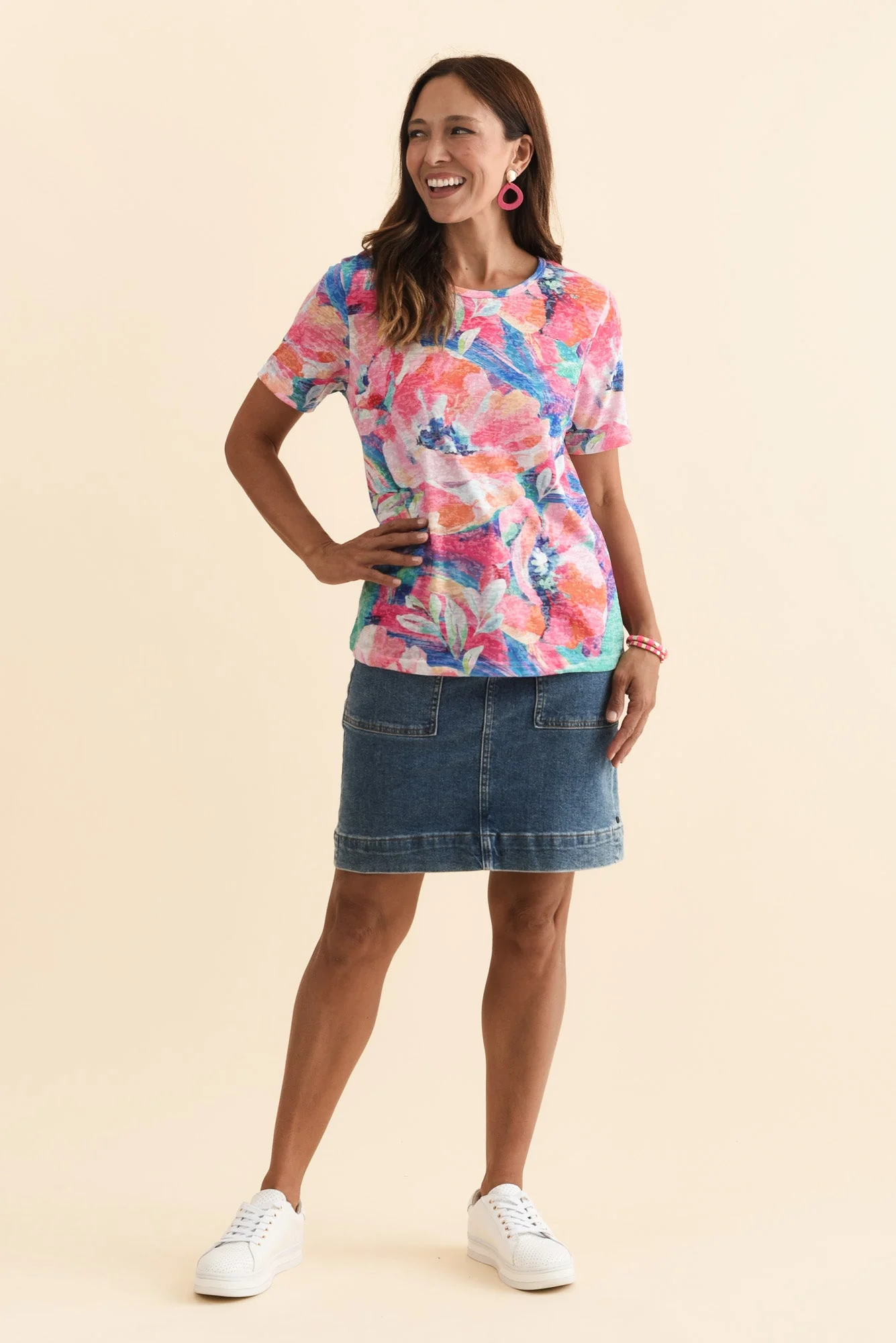 Masie Pink Floral Top - Image 6
