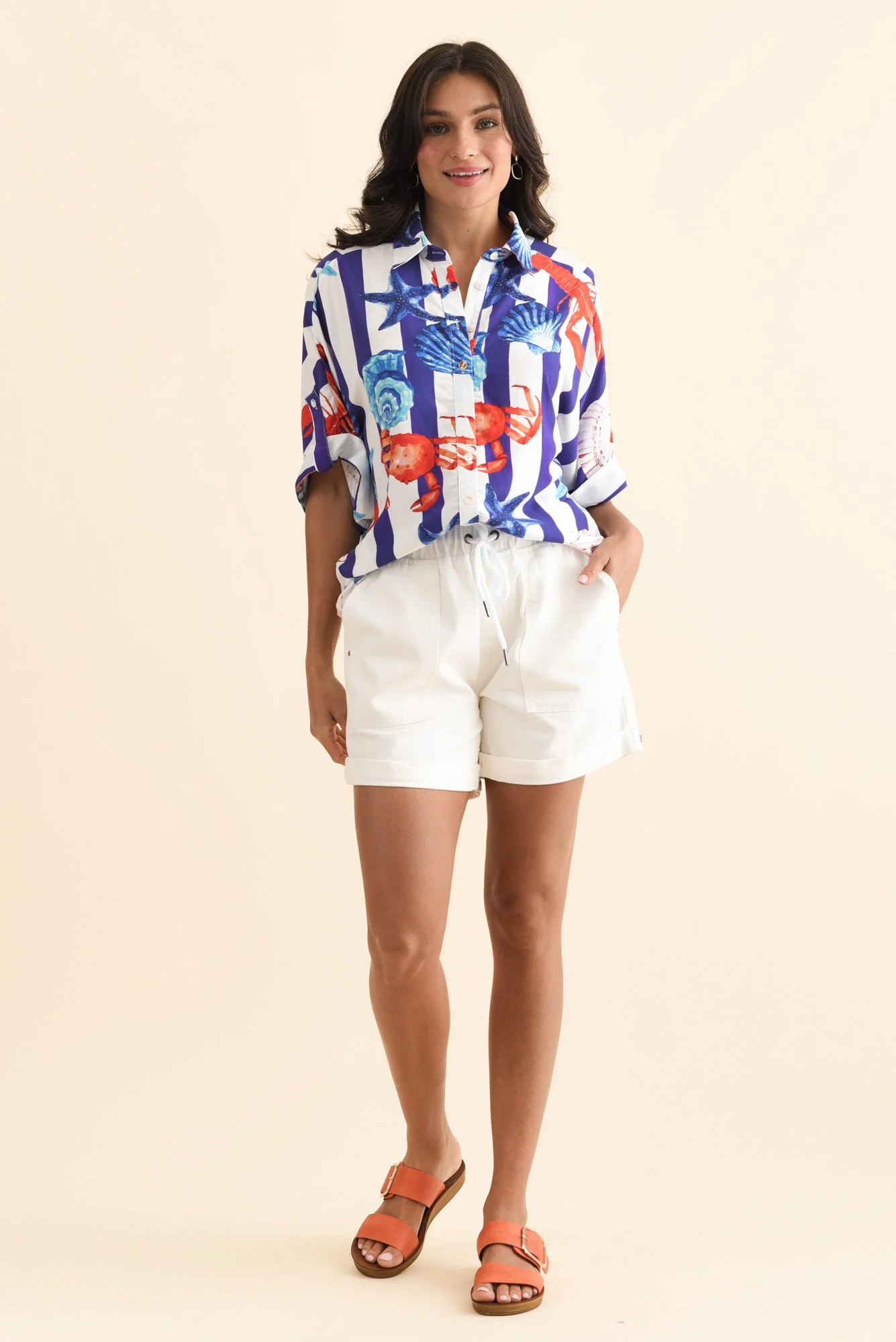 May Blue Beach Collared Shirt - Image 2