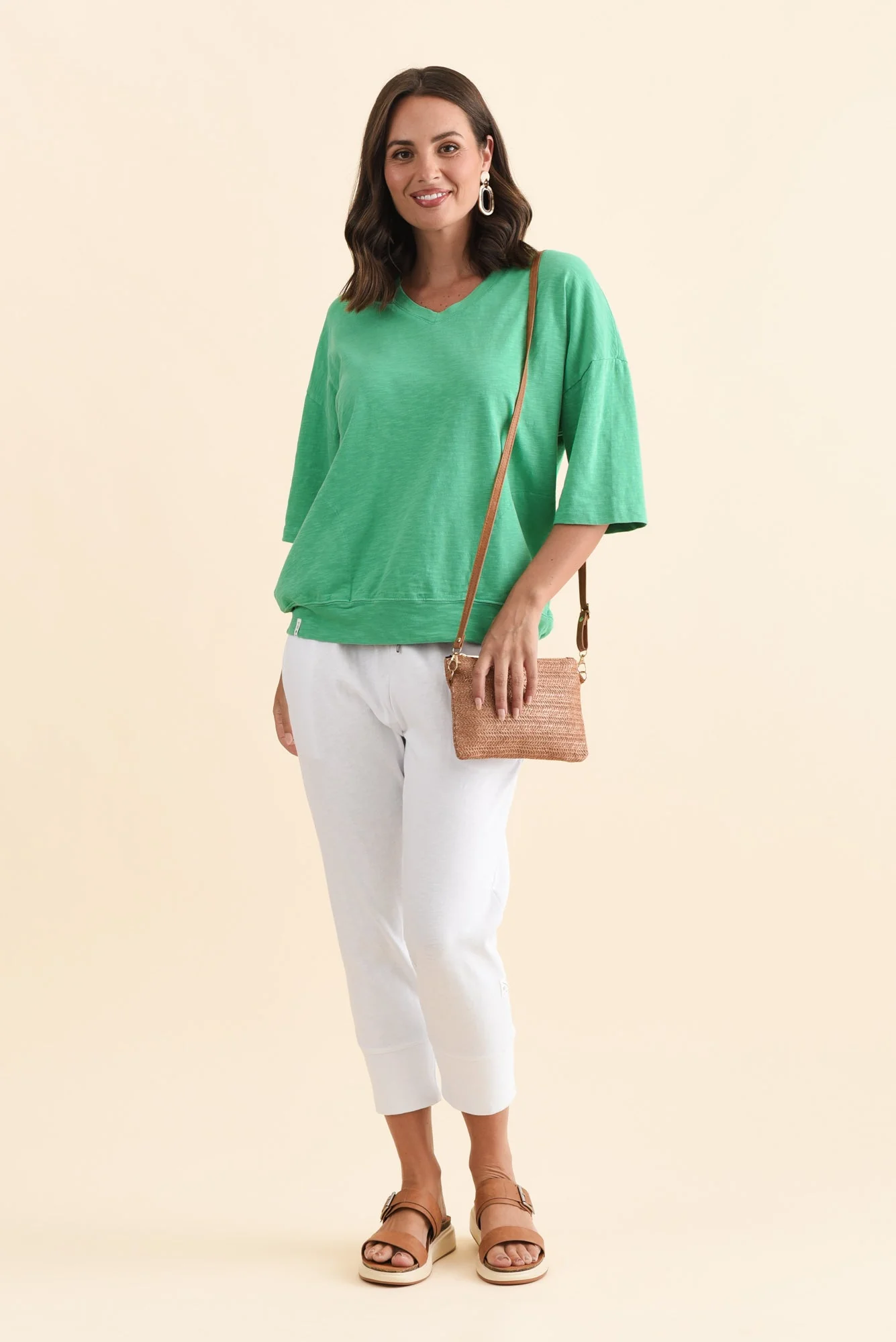 Mazie Jade Cotton V Neck Sweat - Image 2