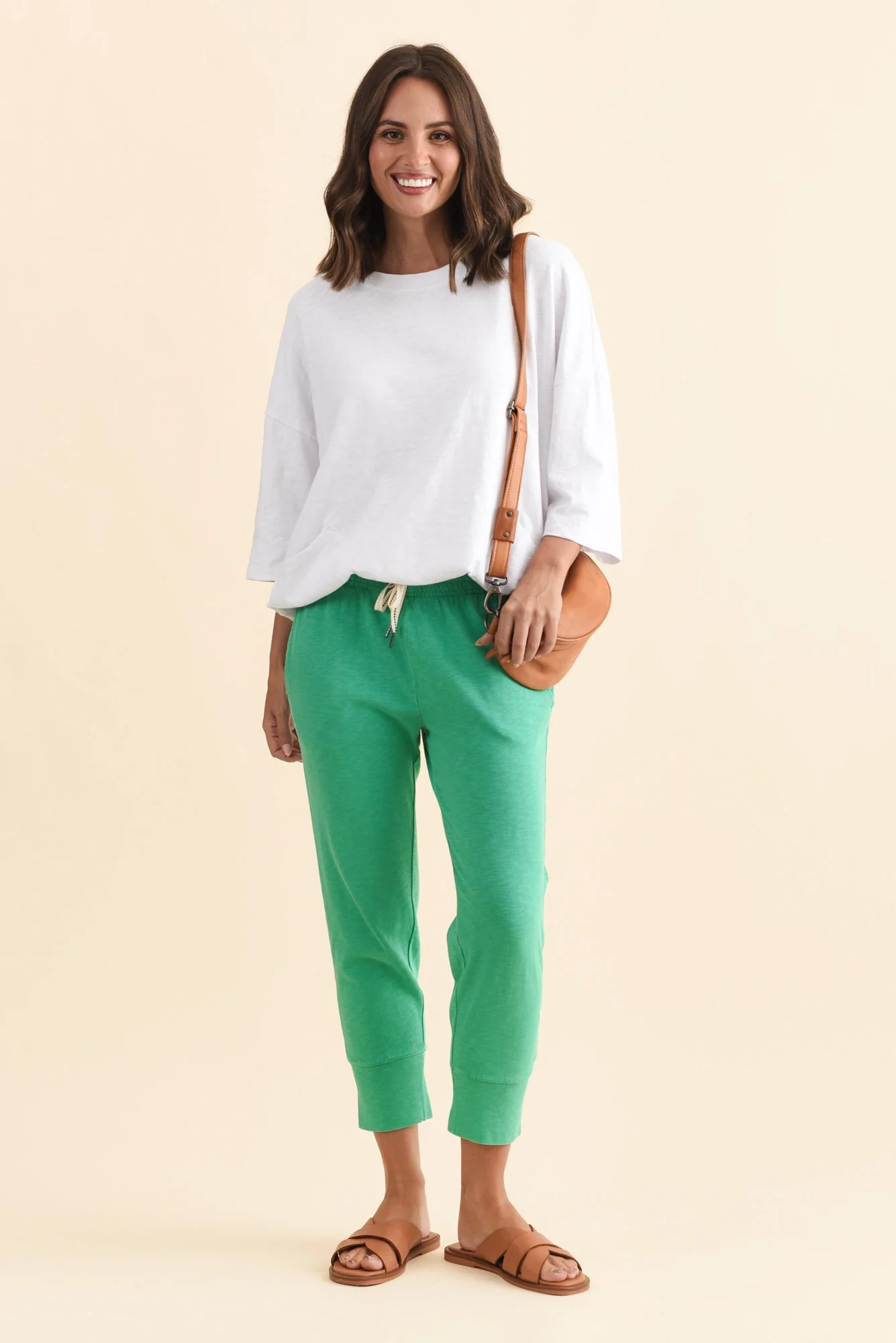 Mazie White Cotton Sweat - Image 3