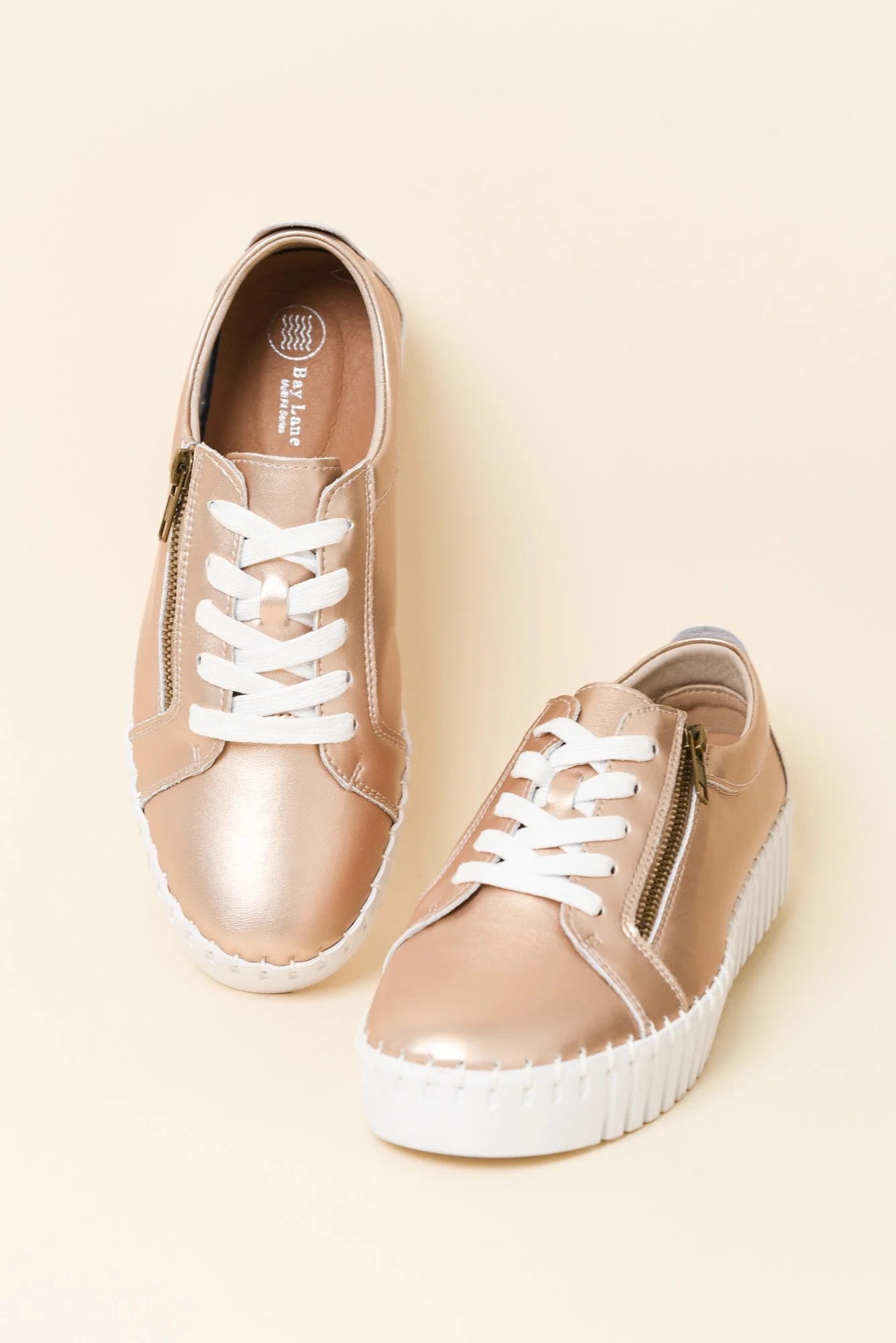 Medusa Rose Gold Platform Sneaker - Image 3