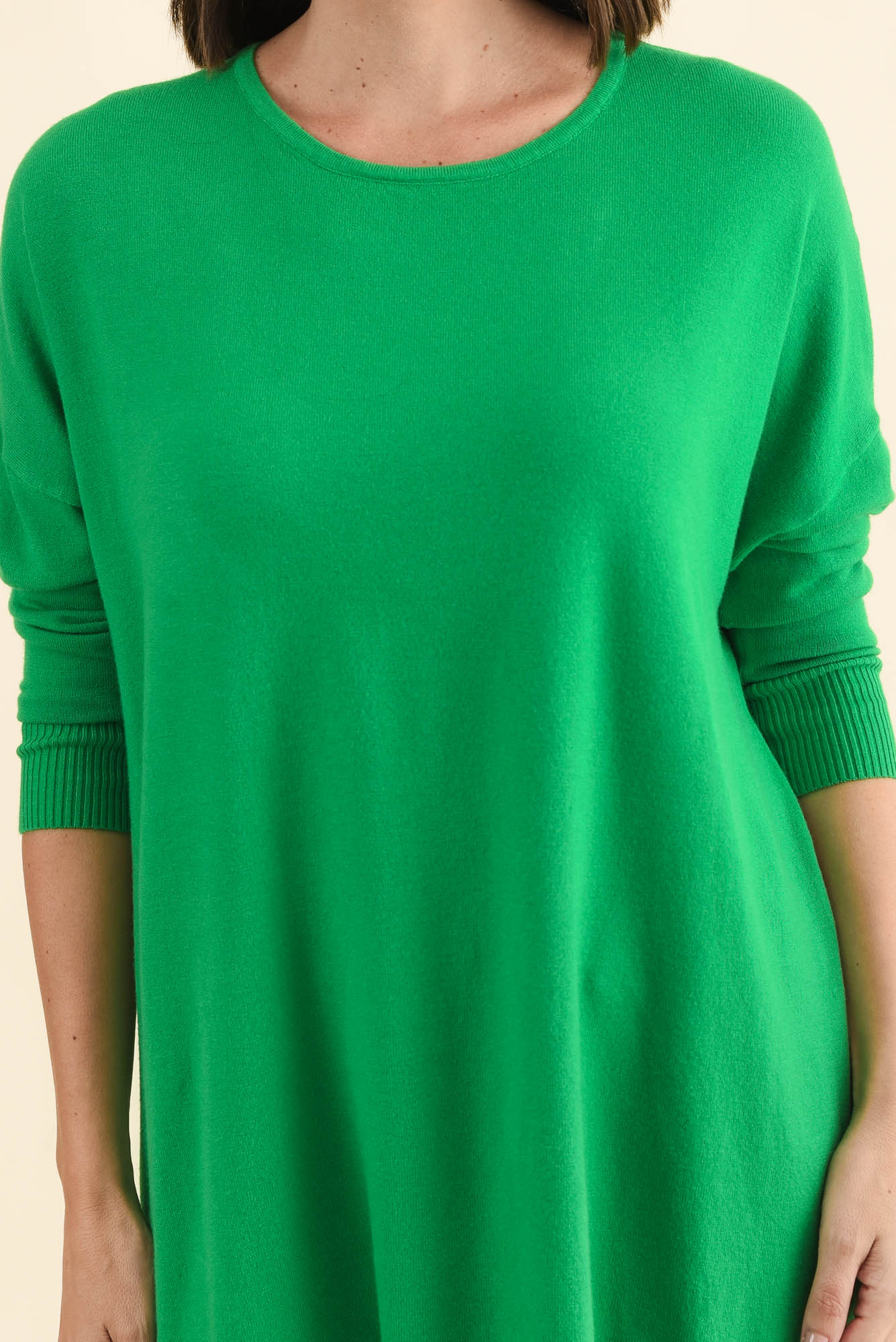 Meryl Forest Green Wool Blend Drape Jumper - Image 6