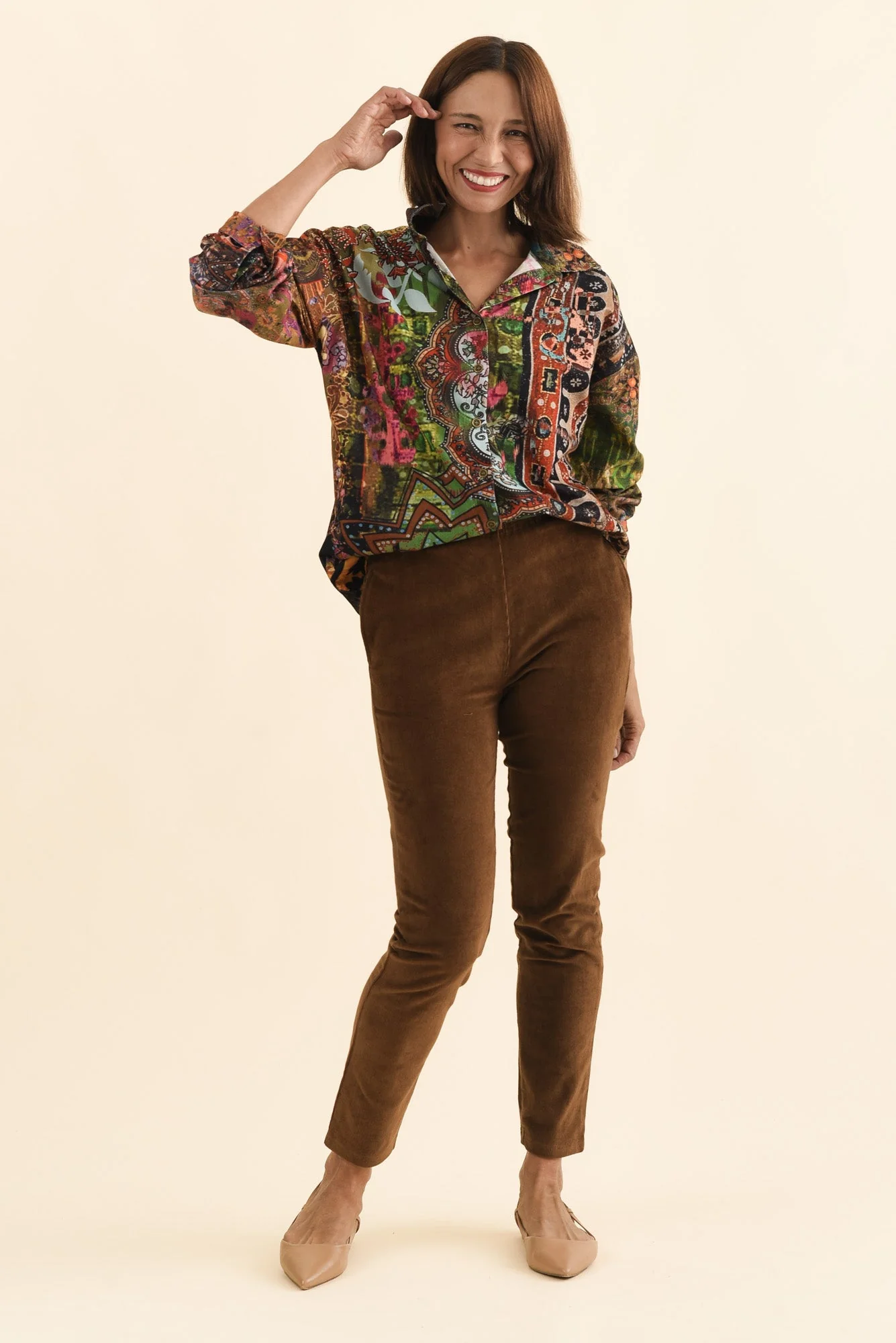 Meyer Green Abstract Cotton Shirt - Image 3