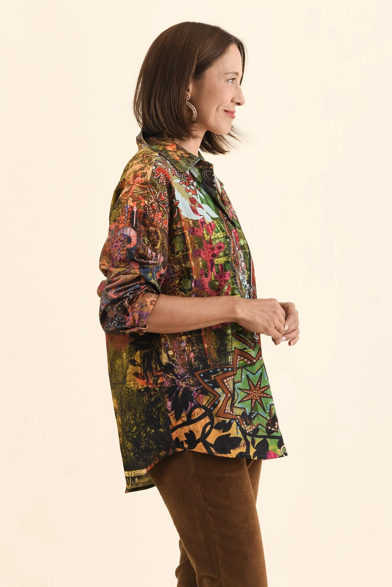 Meyer Green Abstract Cotton Shirt - Image 4