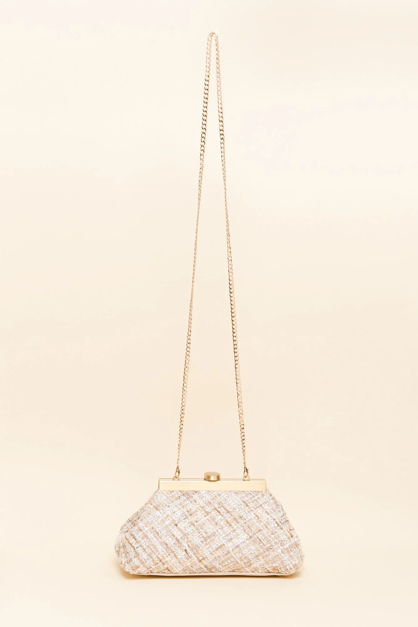 Mia Blush Boucle Clutch - Image 5