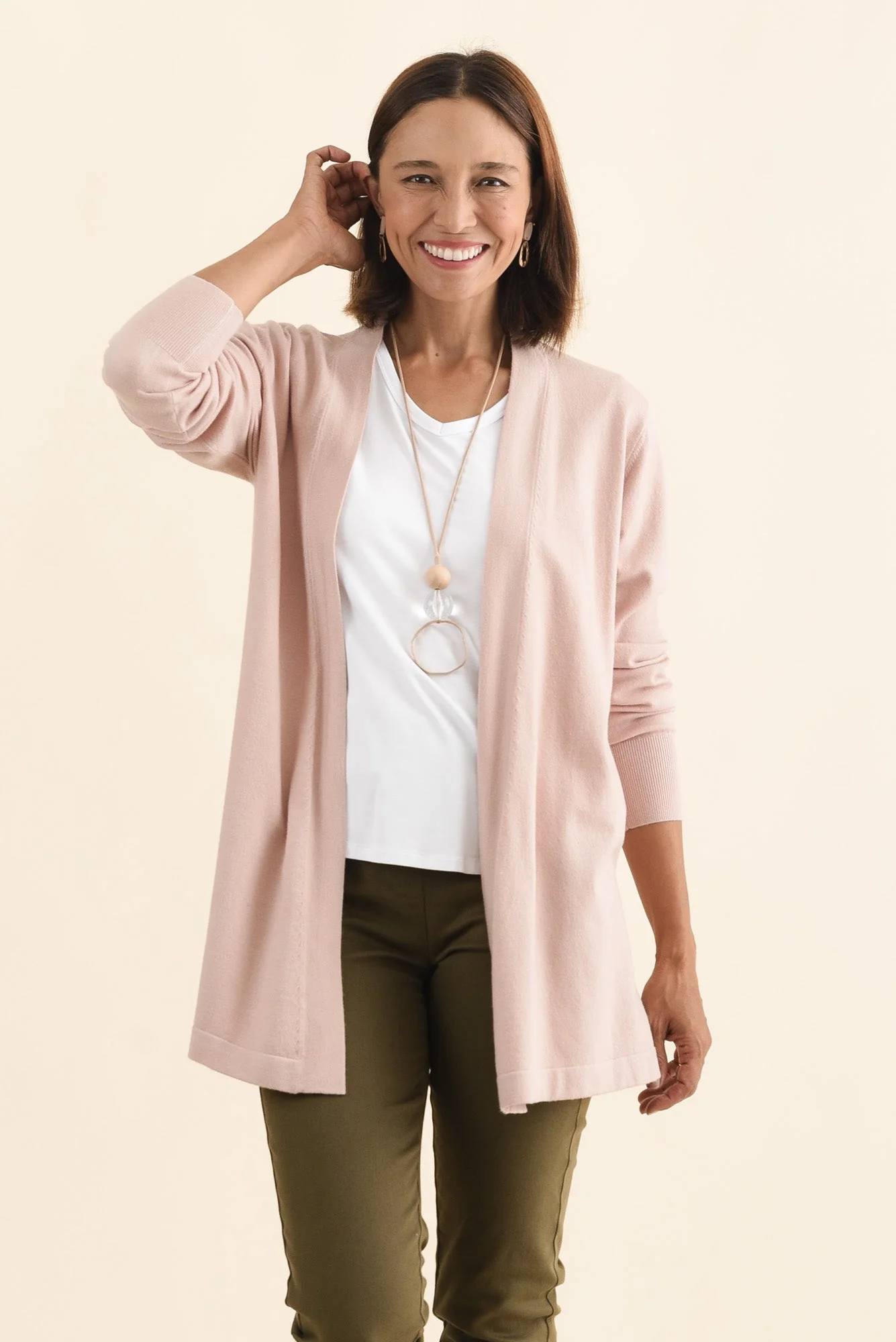 Morocco Blush Knit Cardigan - Image 2