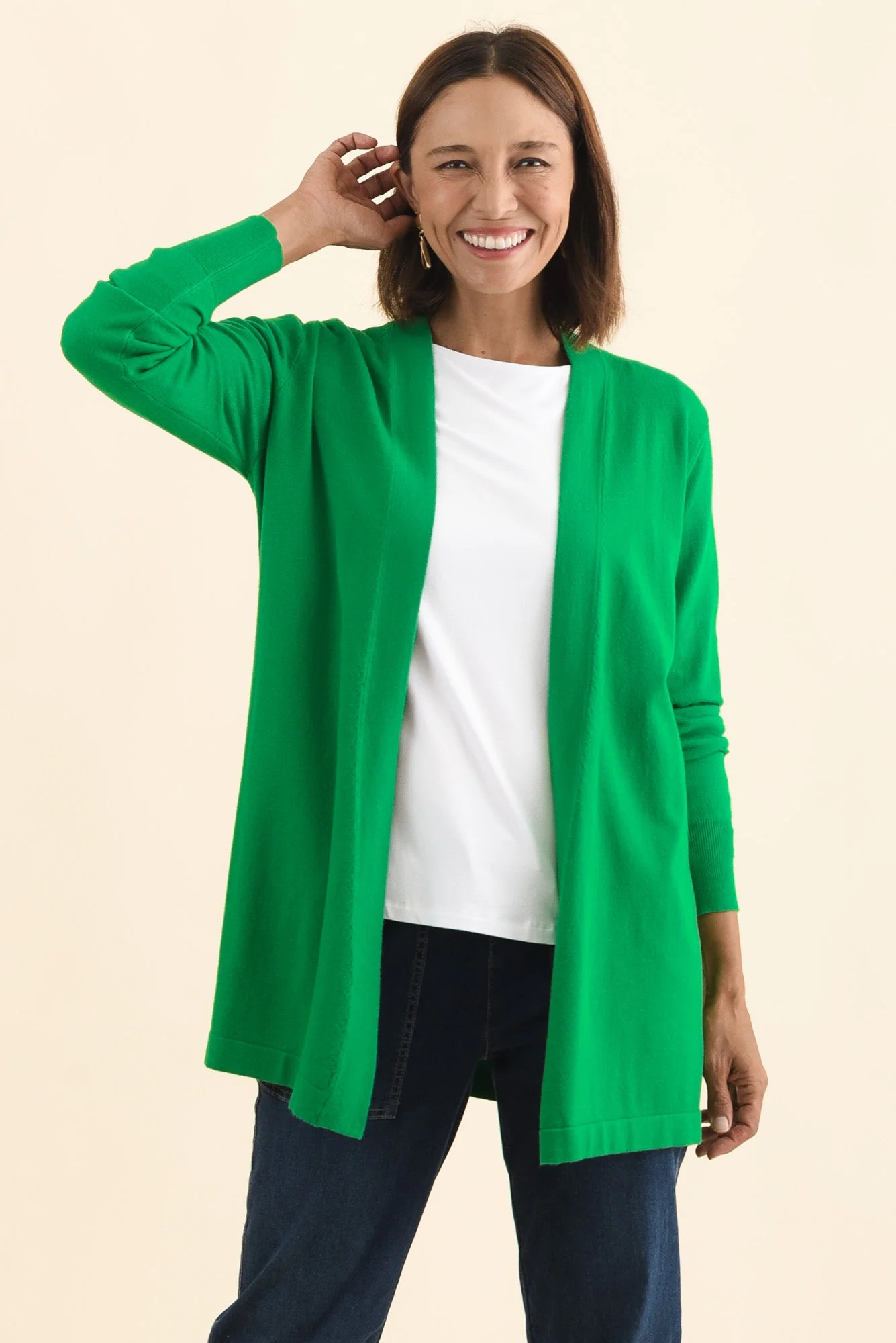 Morocco Green Knit Cardigan - Image 2