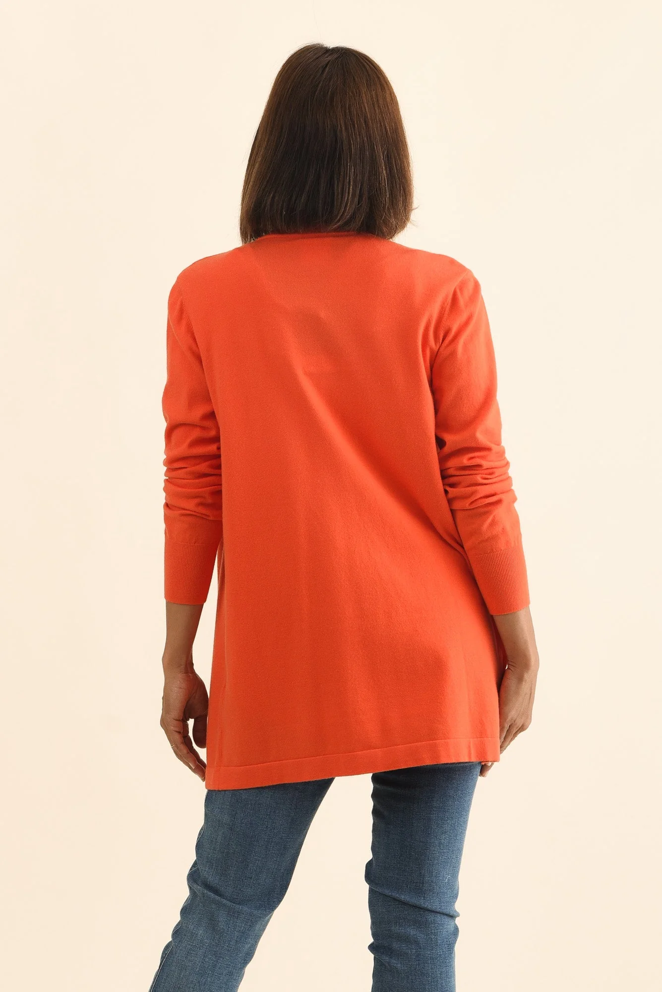 Morocco Orange Knit Cardigan - Image 4