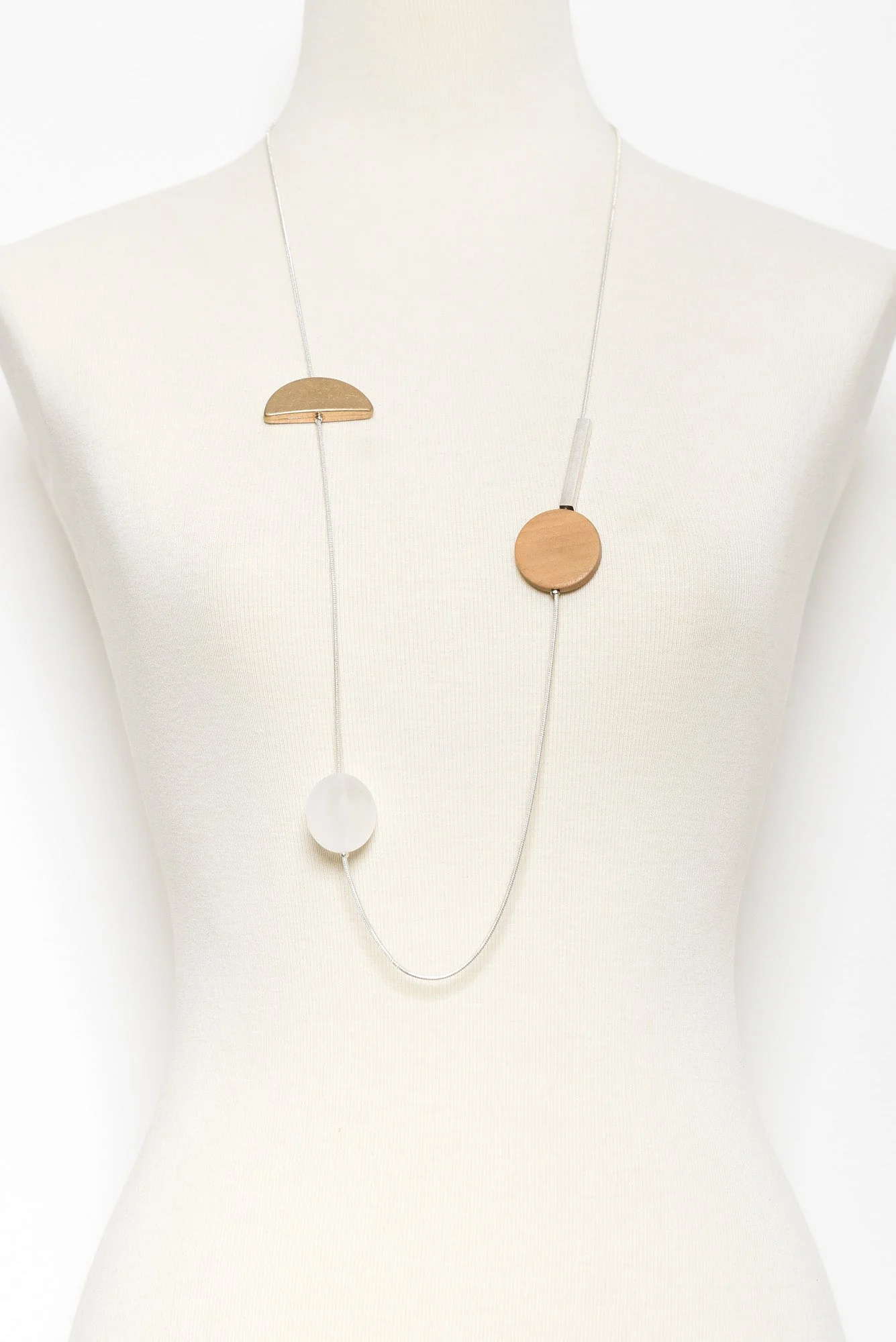 Naina Silver Beaded Necklace - Image 2