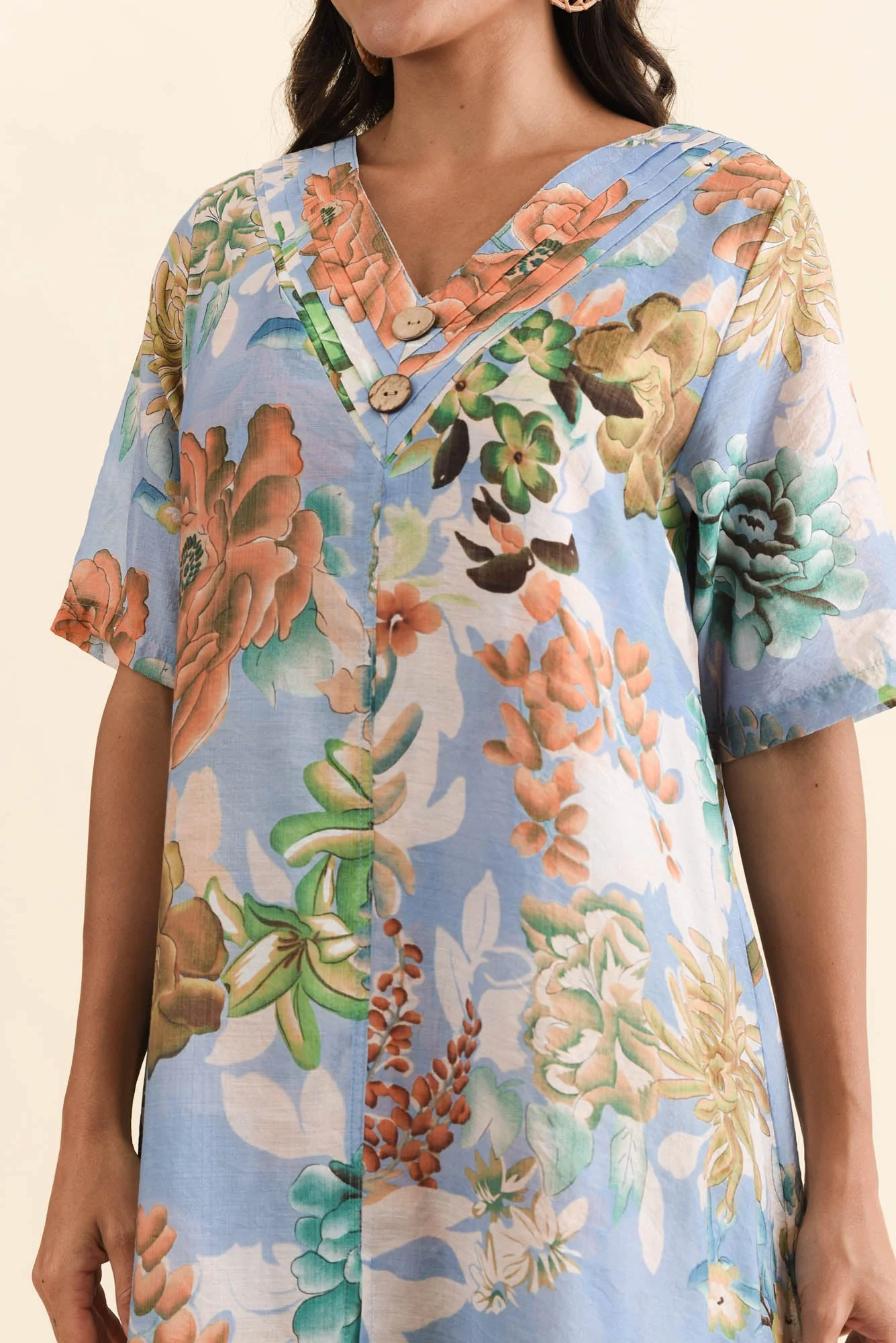 Nala Blue Garden Layers Dress - Image 5