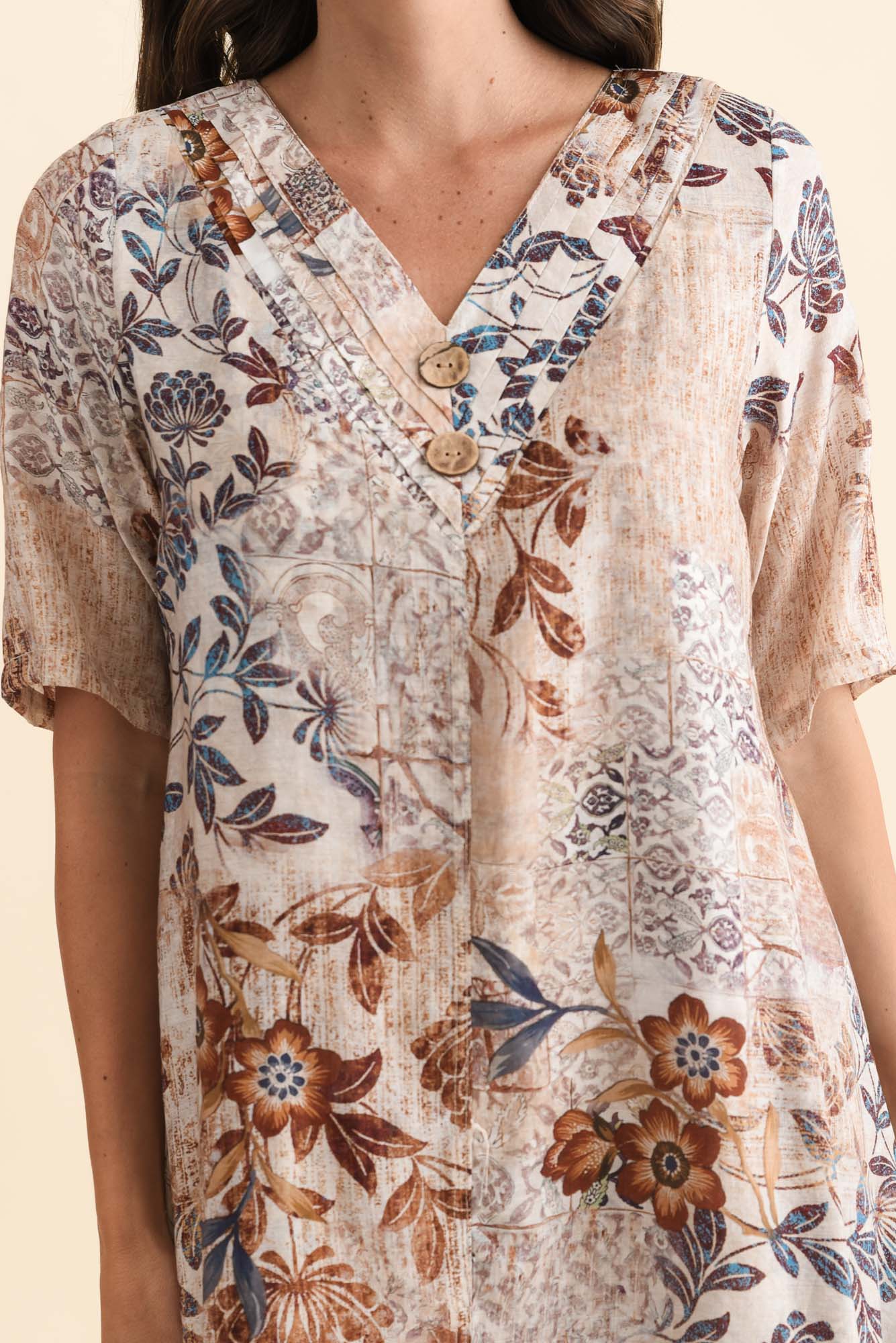 Nala Mocha Garden Layers Dress - Image 5