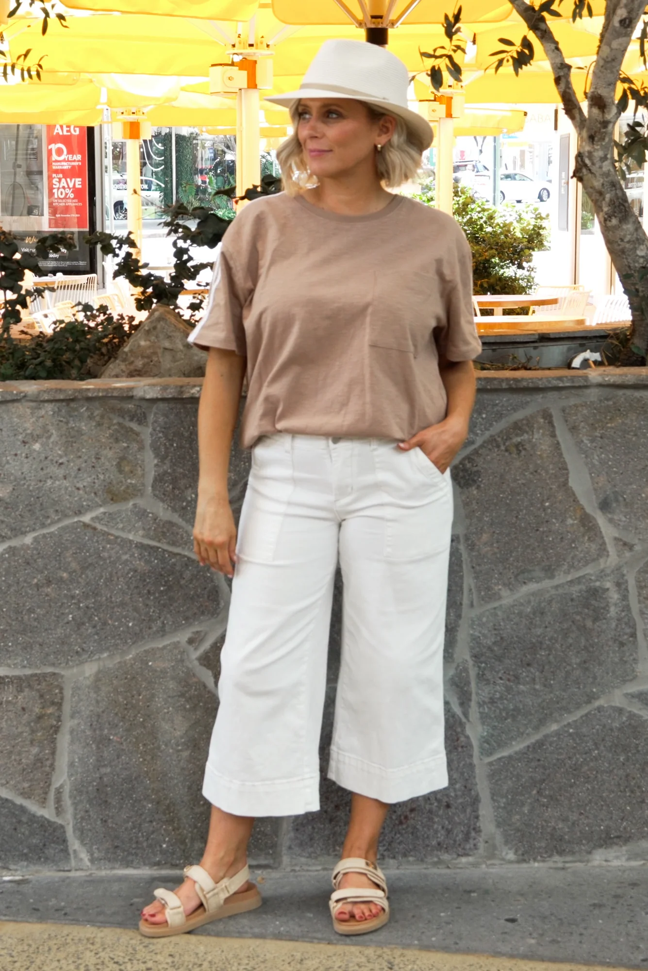Narcy Ivory Wide Leg Jeans - Image 13
