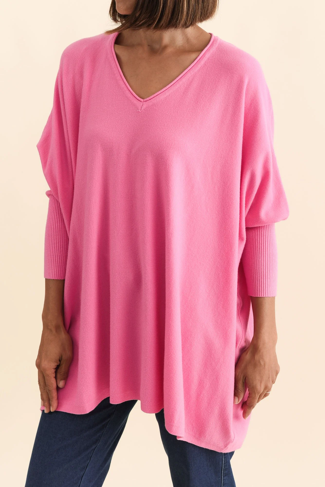 Nastia Hot Pink Wool Blend Jumper - Image 6