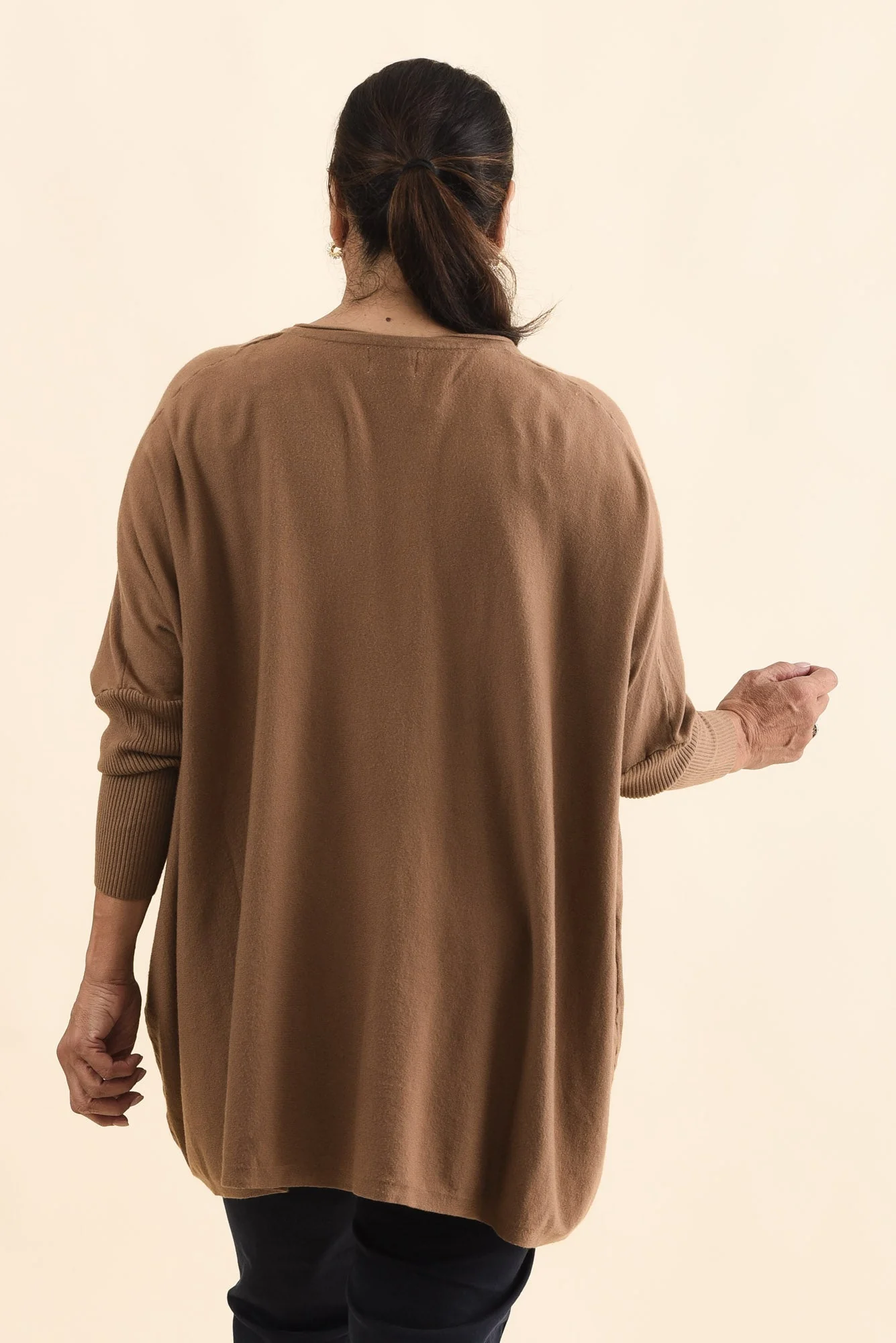 Nastia Mocha Wool Blend Jumper - Image 11