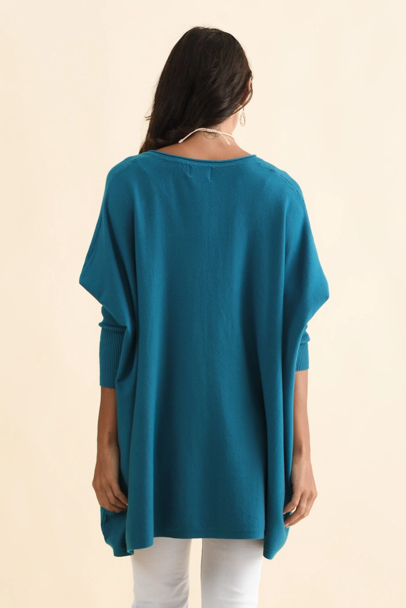 Nastia Teal Wool Blend Jumper - Image 5