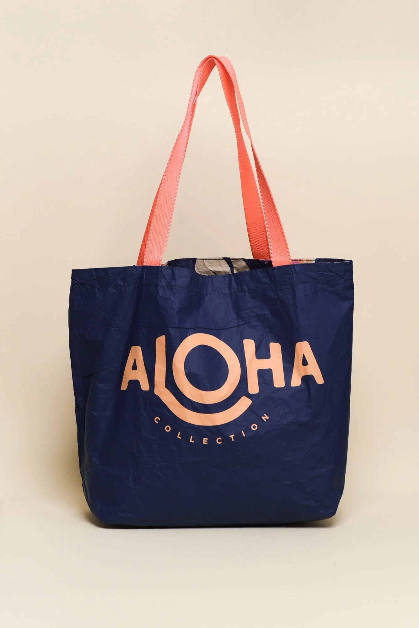 Navy Tropical Reversible Splash Proof Tote - Image 2