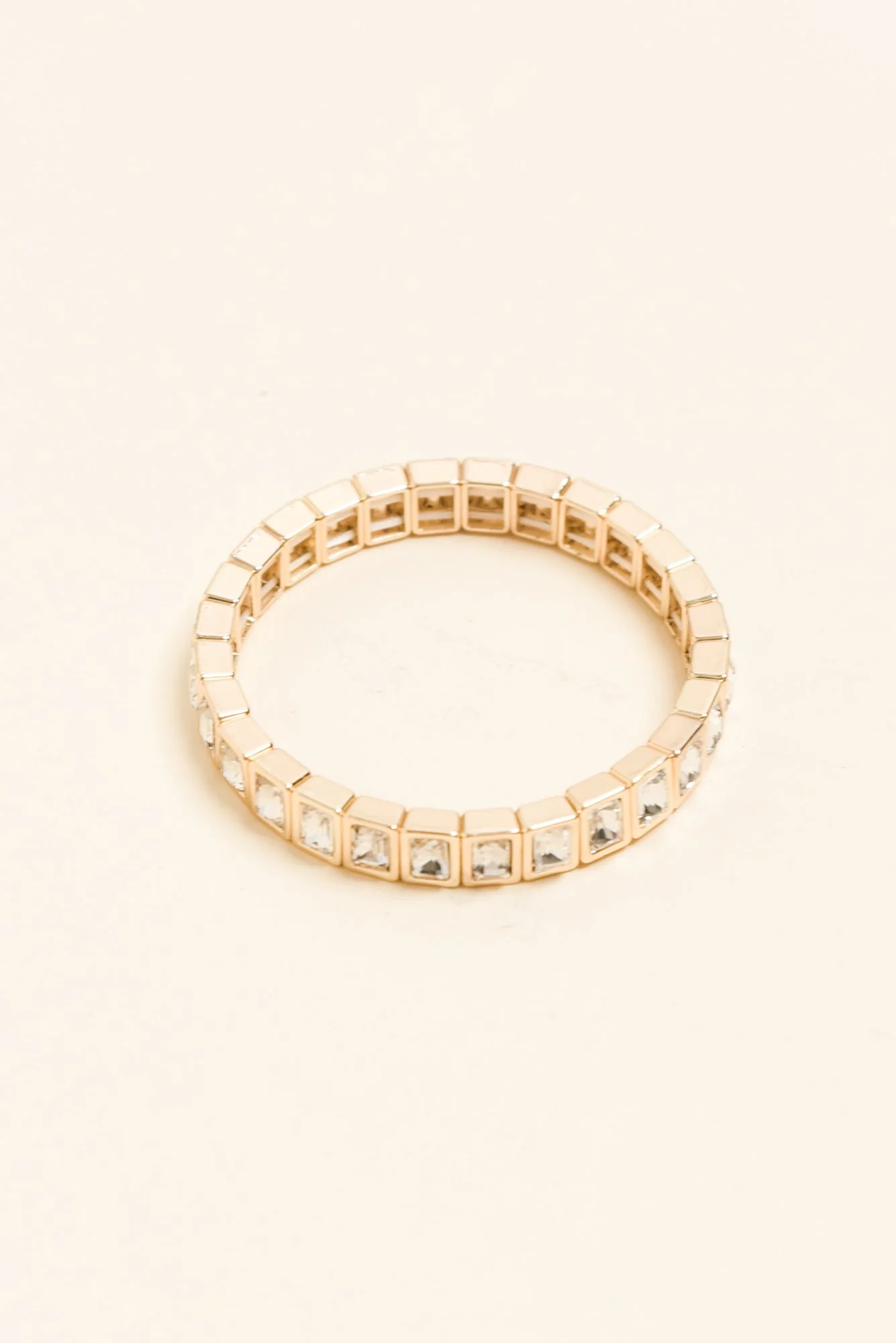 Nikita Gold Crystal Beaded Bracelet