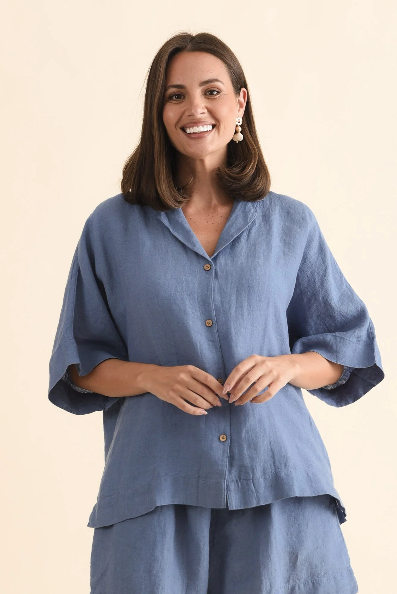 Noemi Steel Linen Shirt