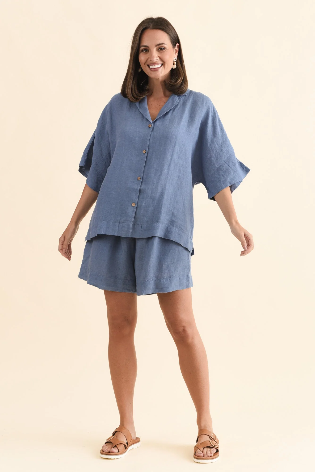 Noemi Steel Linen Shirt - Image 6