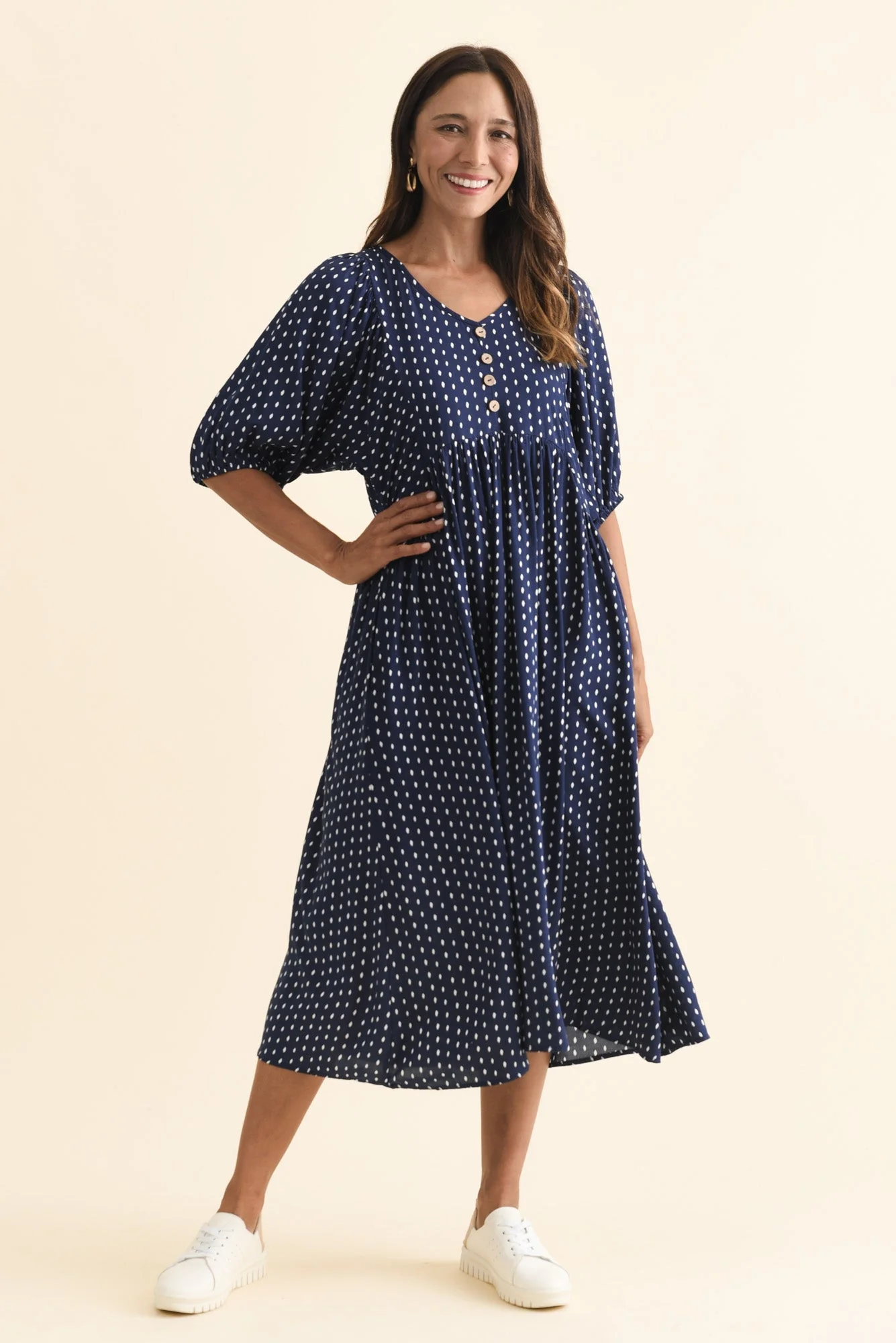 Nolte Navy Dash Pocket Dress - Image 6