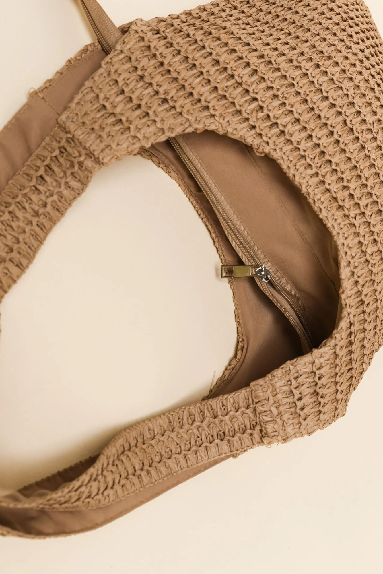 Nori Tan Straw Shoulder Bag - Image 4