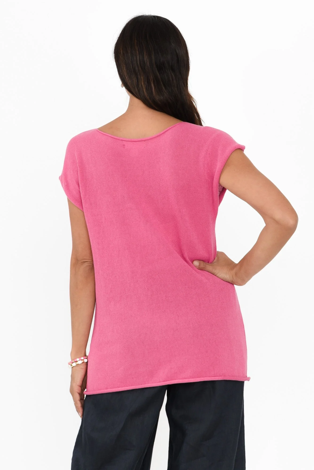 Ollie Pink Cotton Knit Tee - Image 5