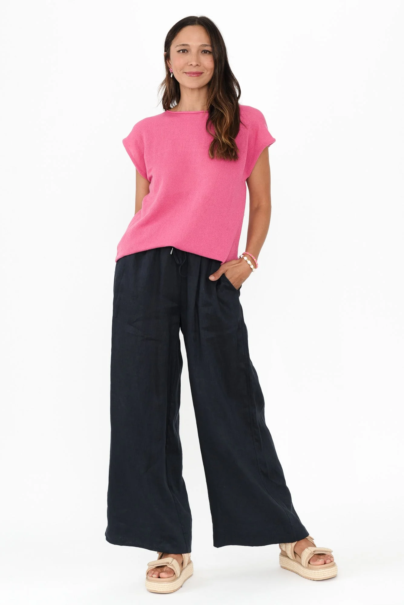 Ollie Pink Cotton Knit Tee - Image 7