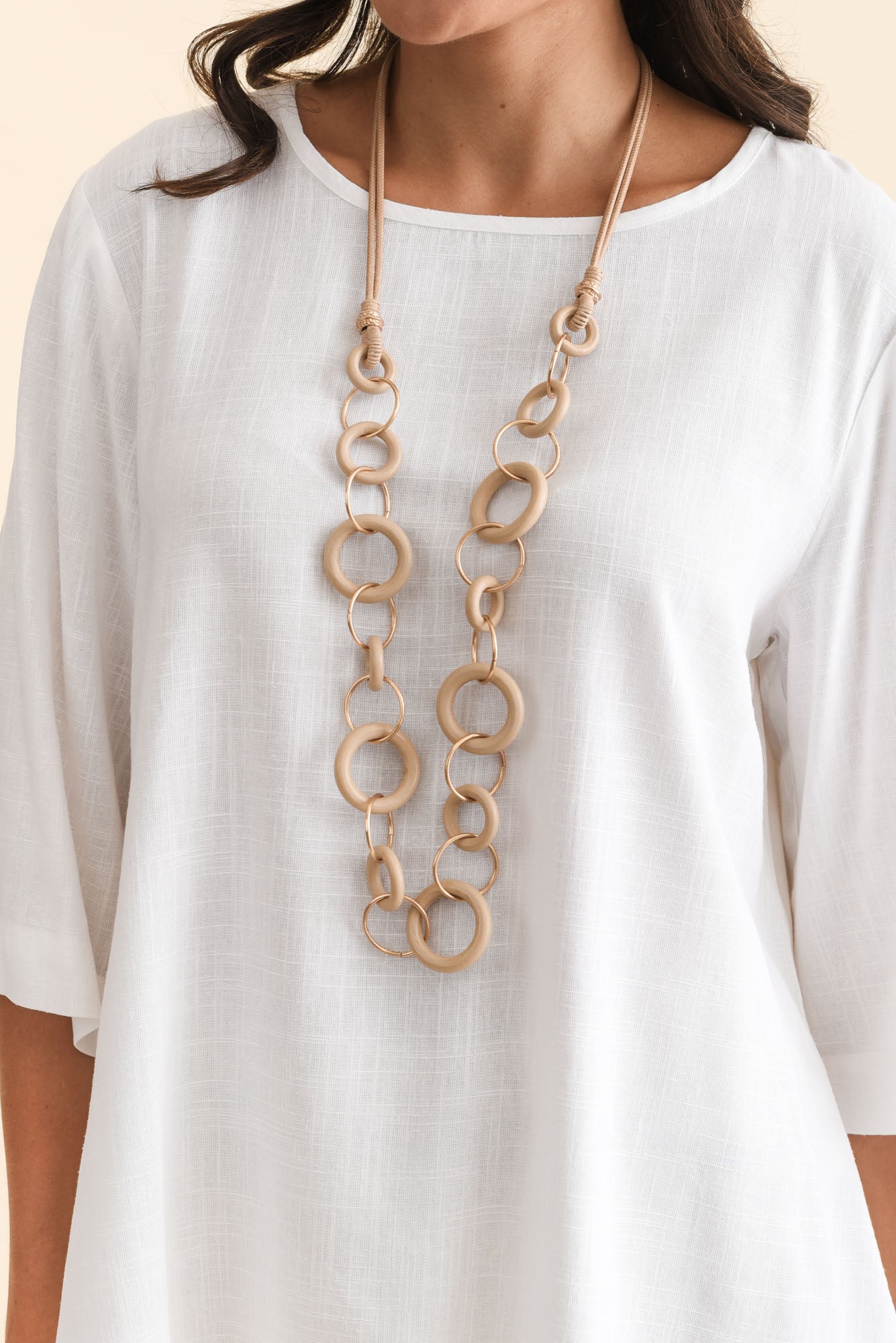 Ophelia Cream Scoop Neck Top - Image 6