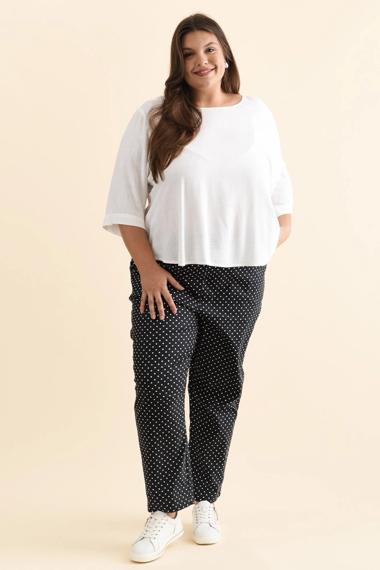 Ophelia Cream Scoop Neck Top - Image 9