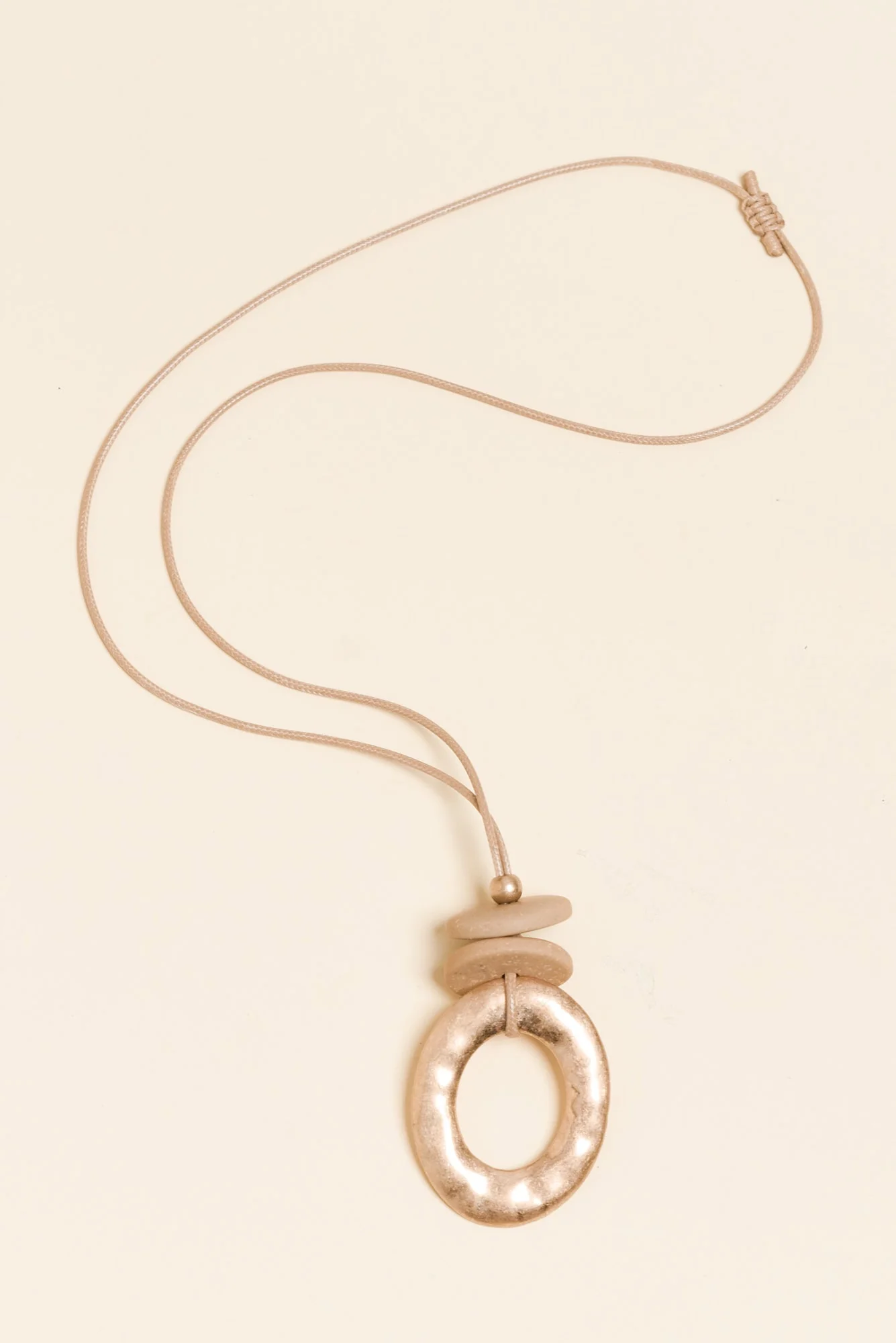 Oriana Natural Oval Pendant Necklace