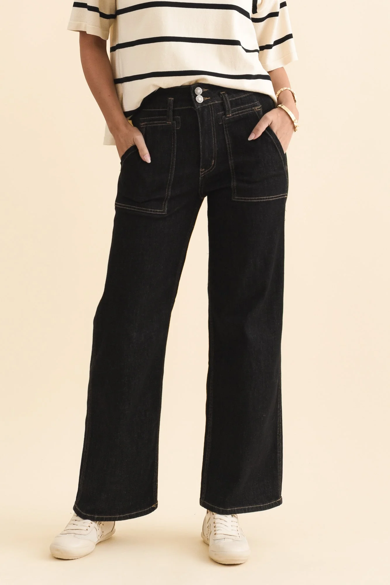 Orwell Black Straight Leg Jeans