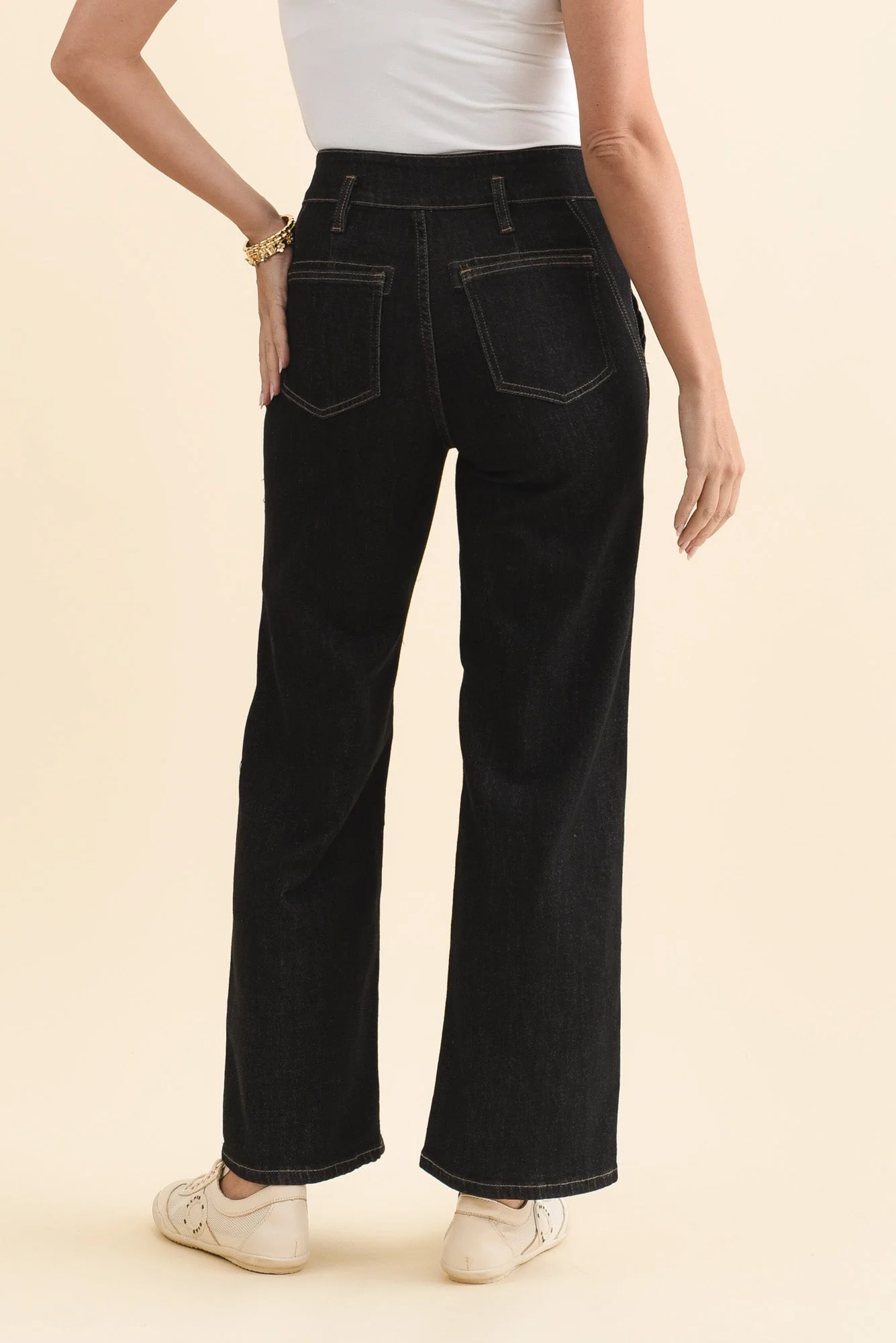 Orwell Black Straight Leg Jeans - Image 4