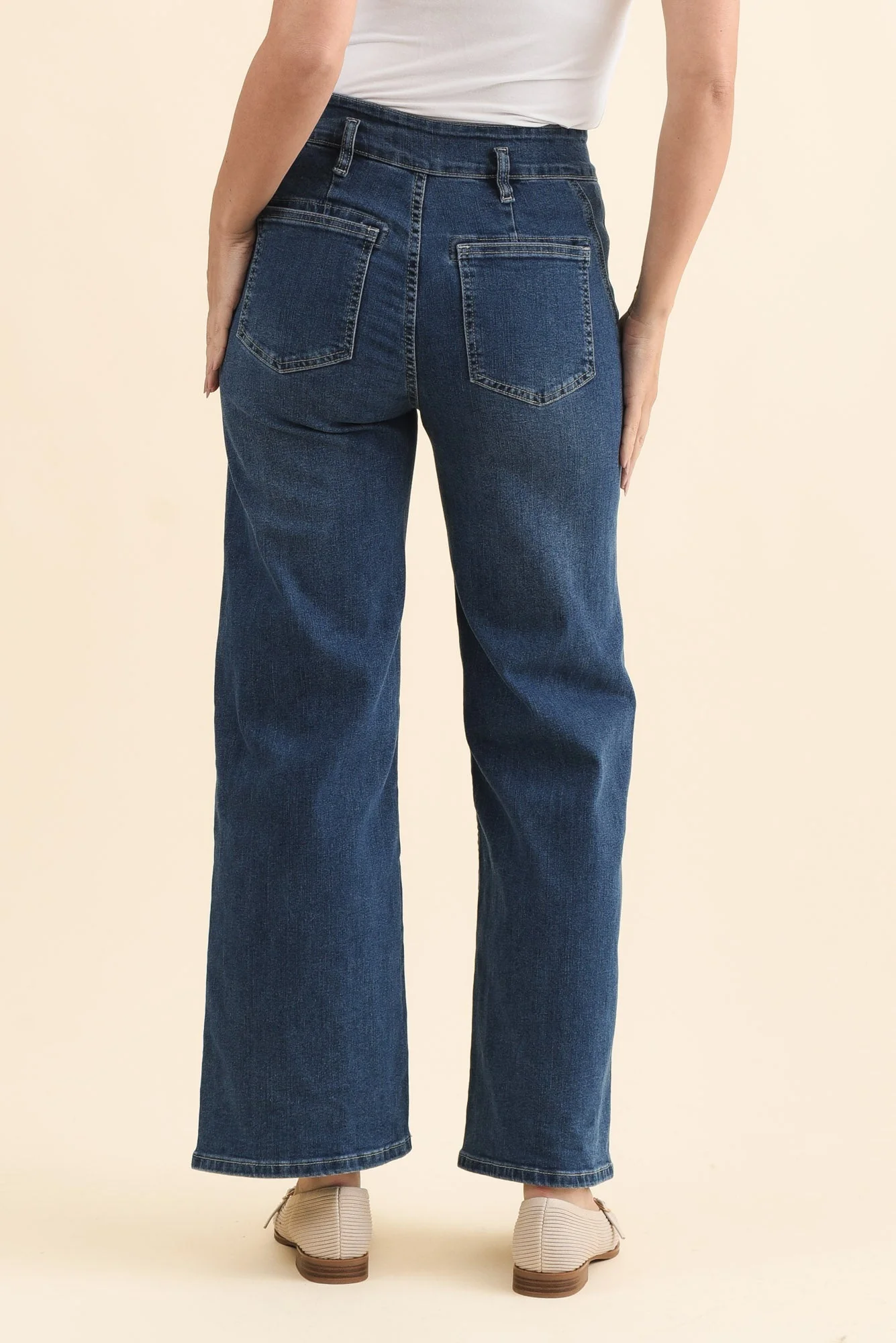 Orwell Mid Blue Straight Leg Jeans - Image 4
