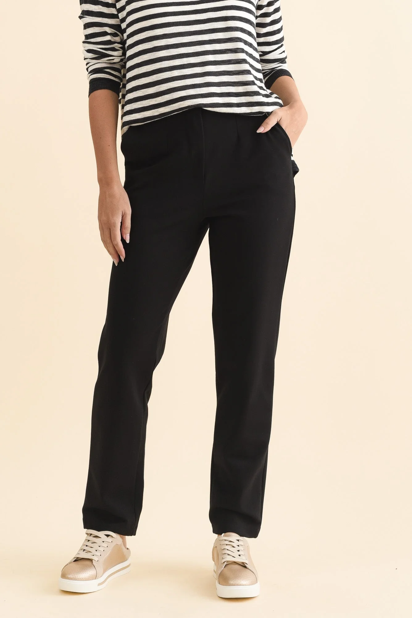 Paloma Black Straight Leg Pants