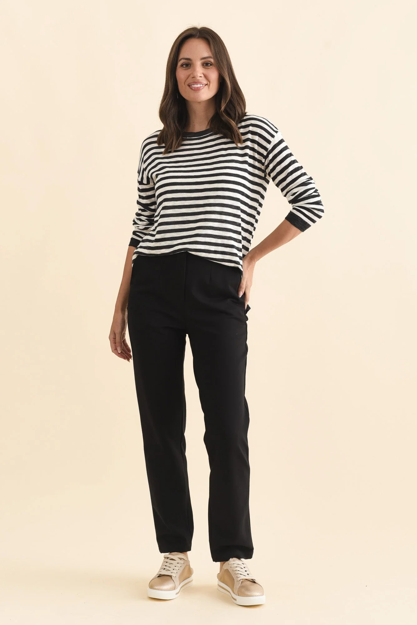Paloma Black Straight Leg Pants - Image 6