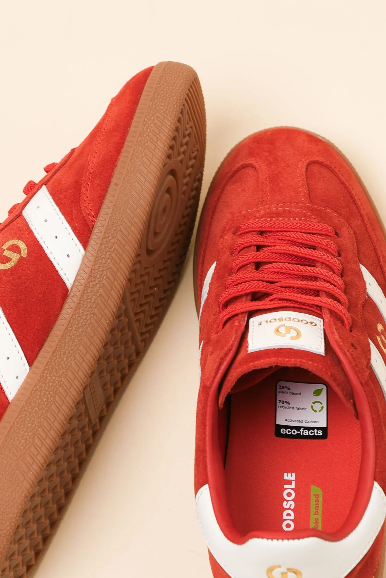 Parallel Red Contrast Suede Sneaker - Image 3