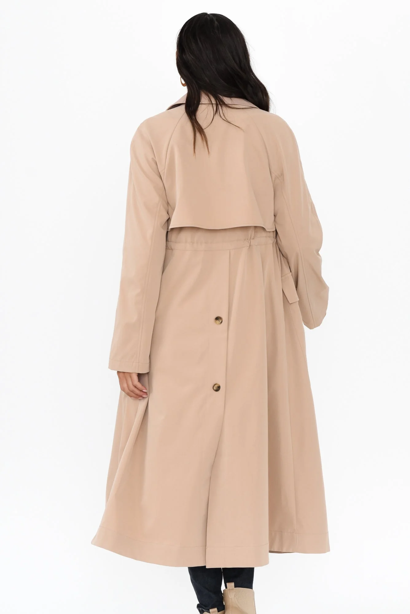 Parker Beige Tie Coat - Image 5