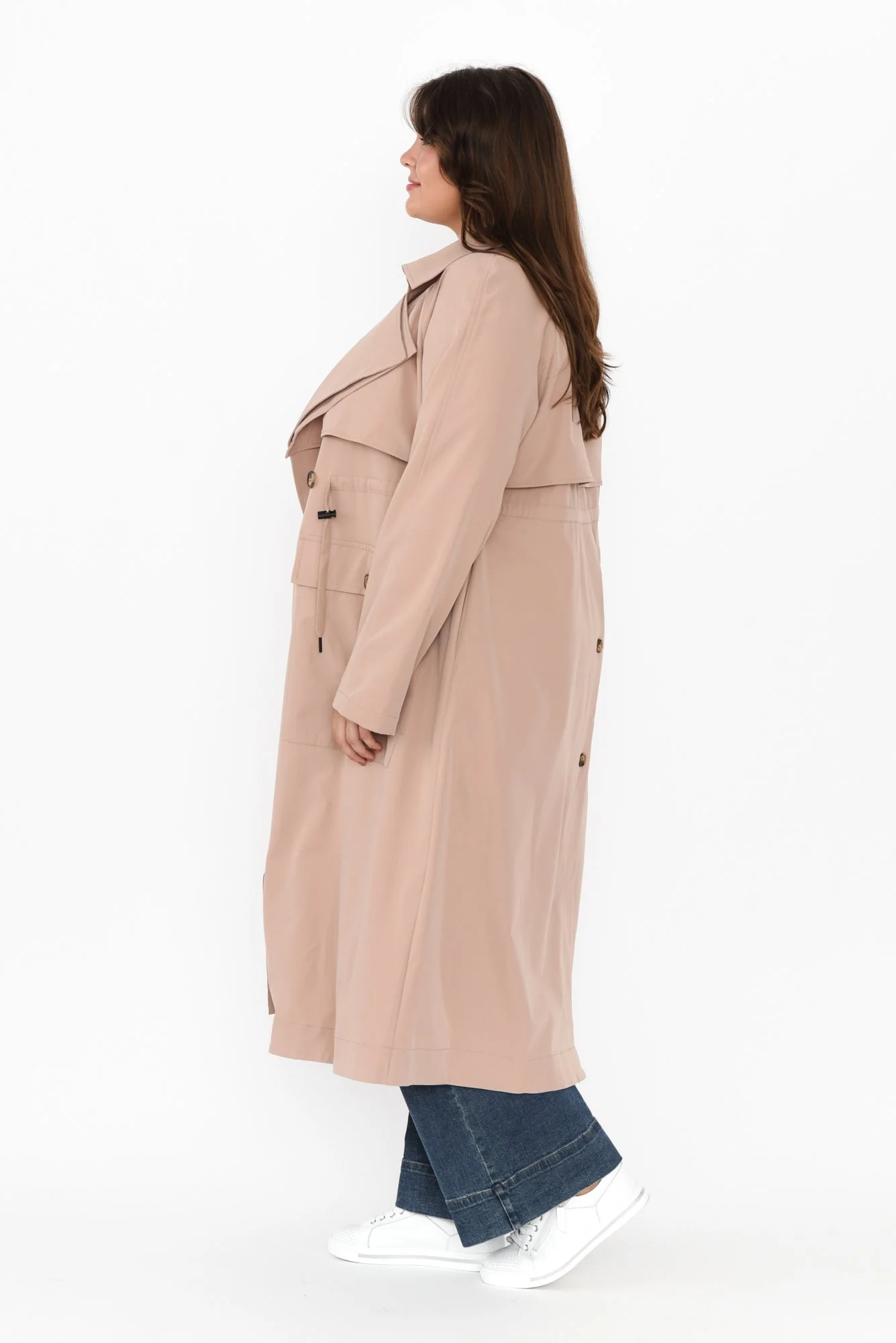 Parker Beige Tie Coat - Image 9