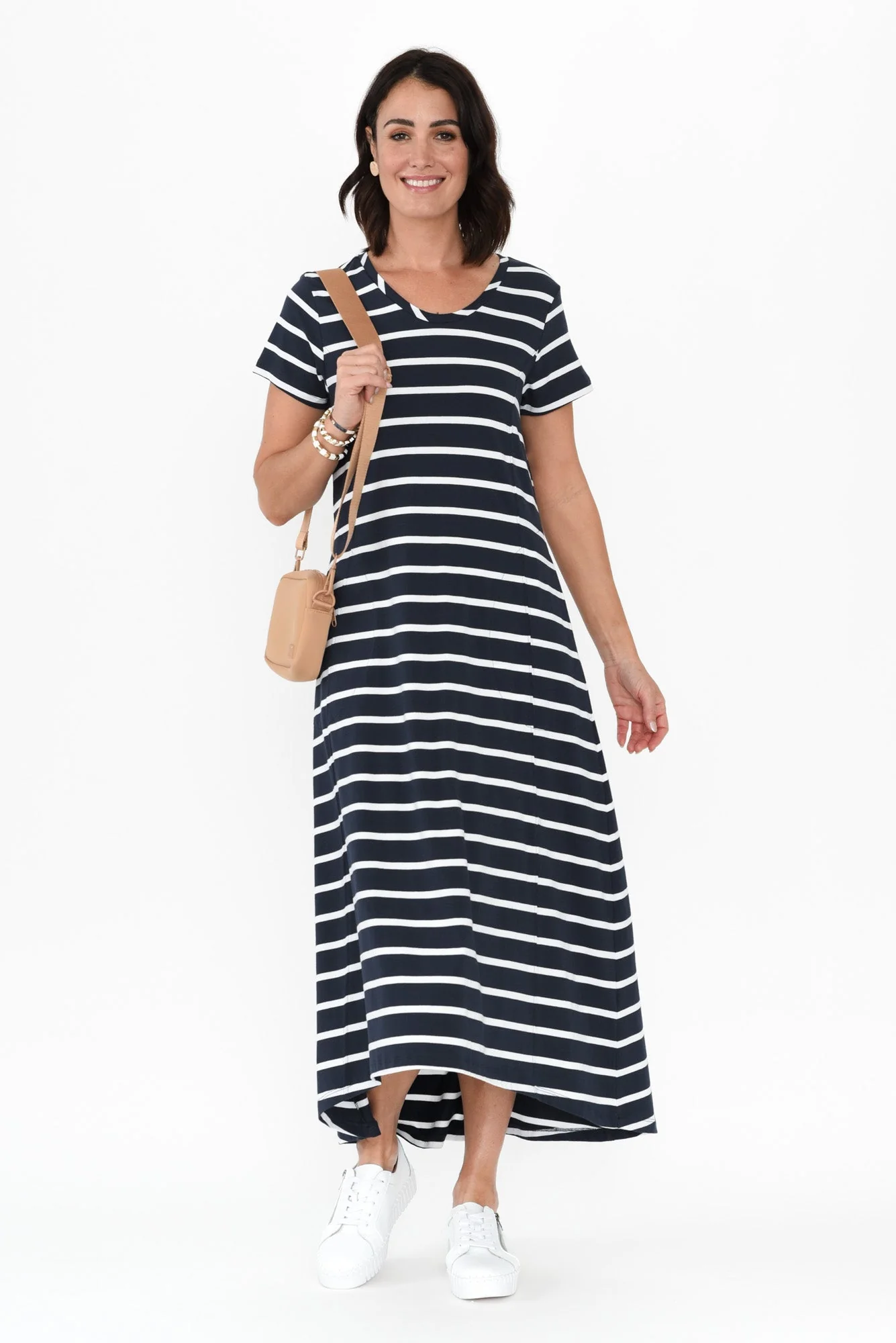 Patrick Indigo Stripe Cotton Pocket Dress
