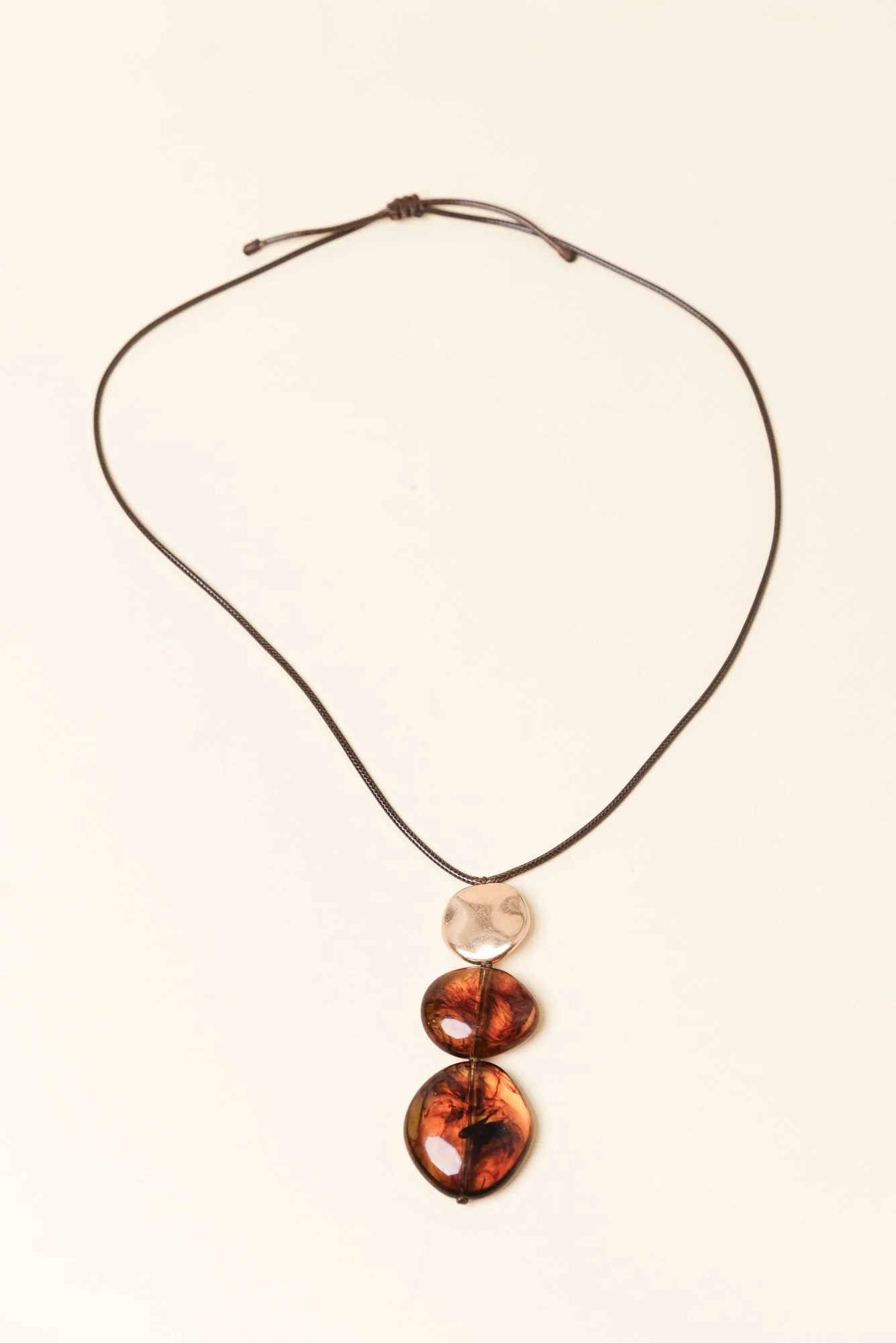 Pelia Amber Tiered Necklace