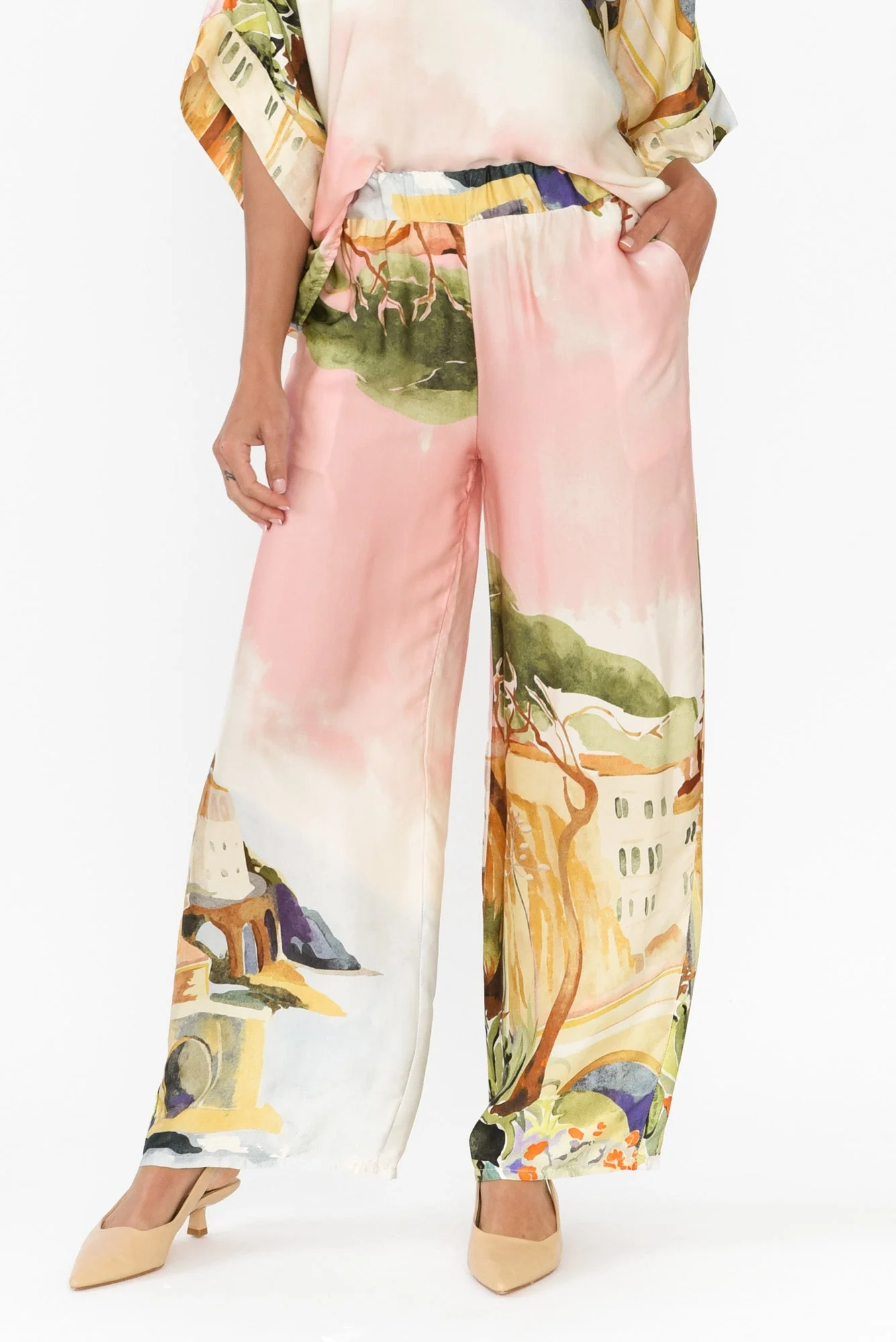 Persephone Pink Vista Wide Leg Pants
