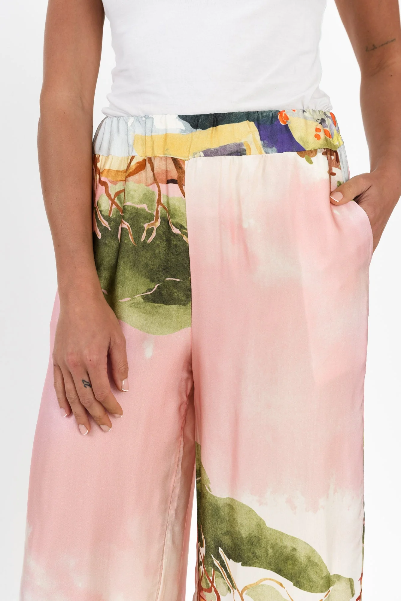 Persephone Pink Vista Wide Leg Pants - Image 5