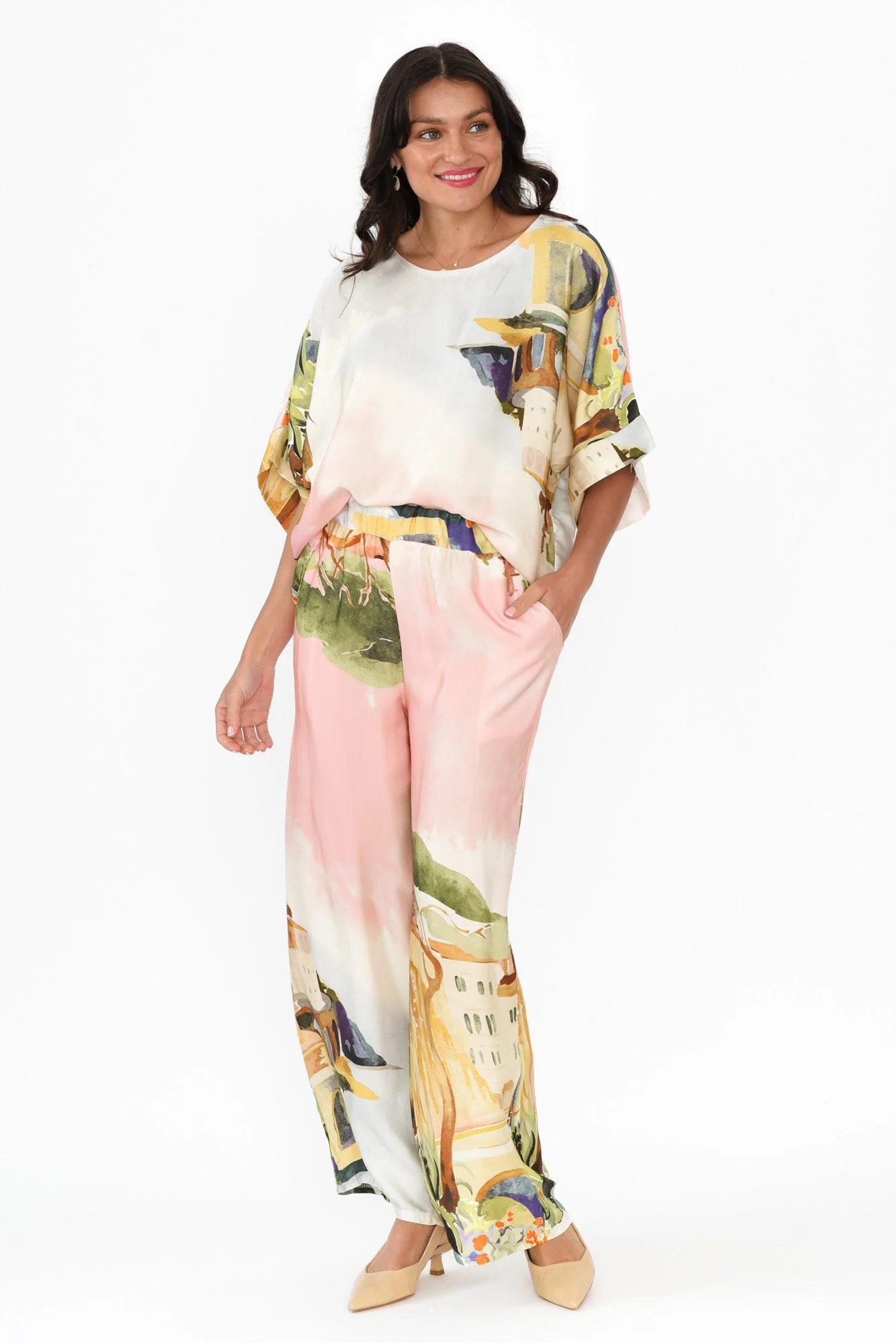 Persephone Pink Vista Wide Leg Pants - Image 6