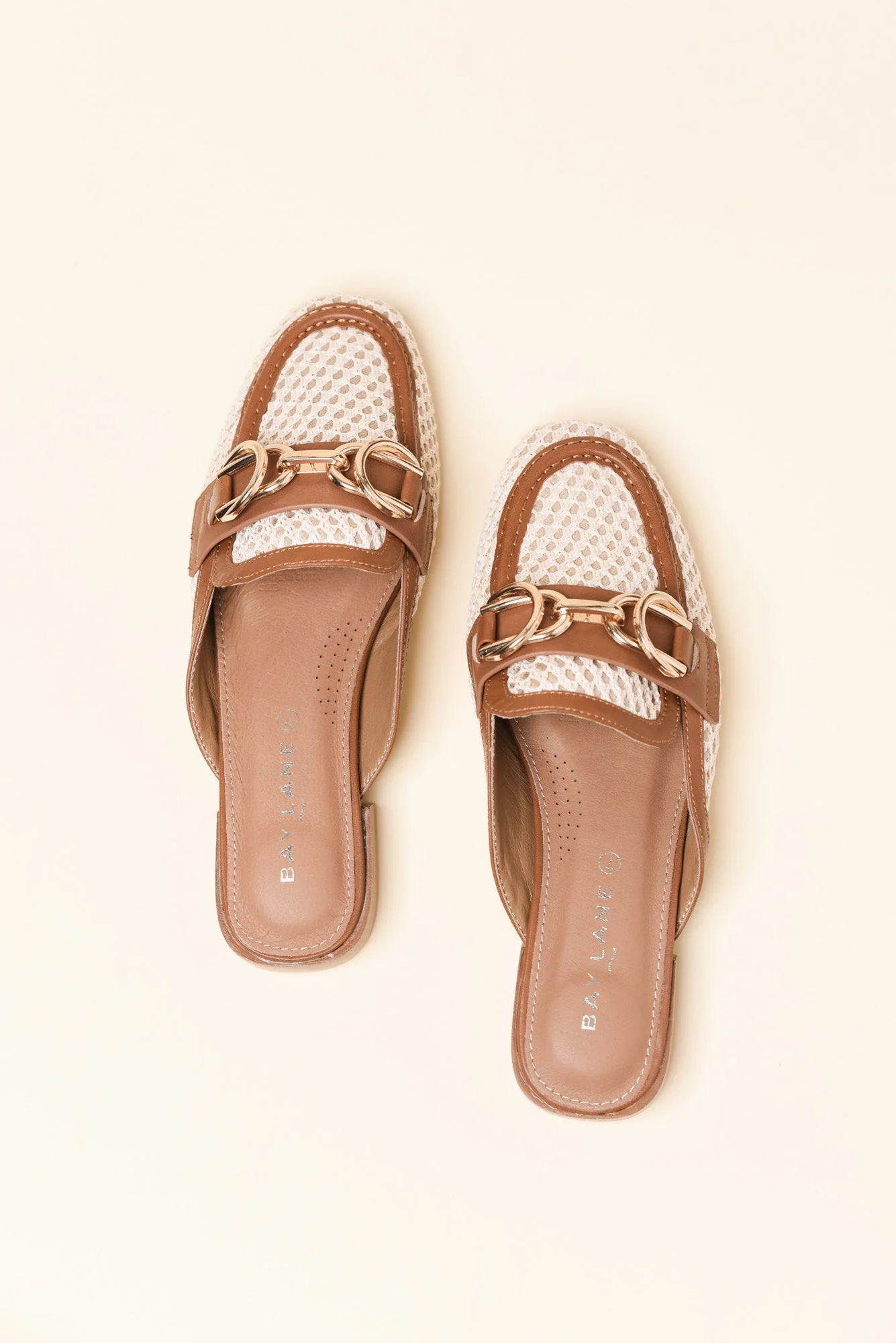 Pimms Tan Leather Buckle Mule - Image 4