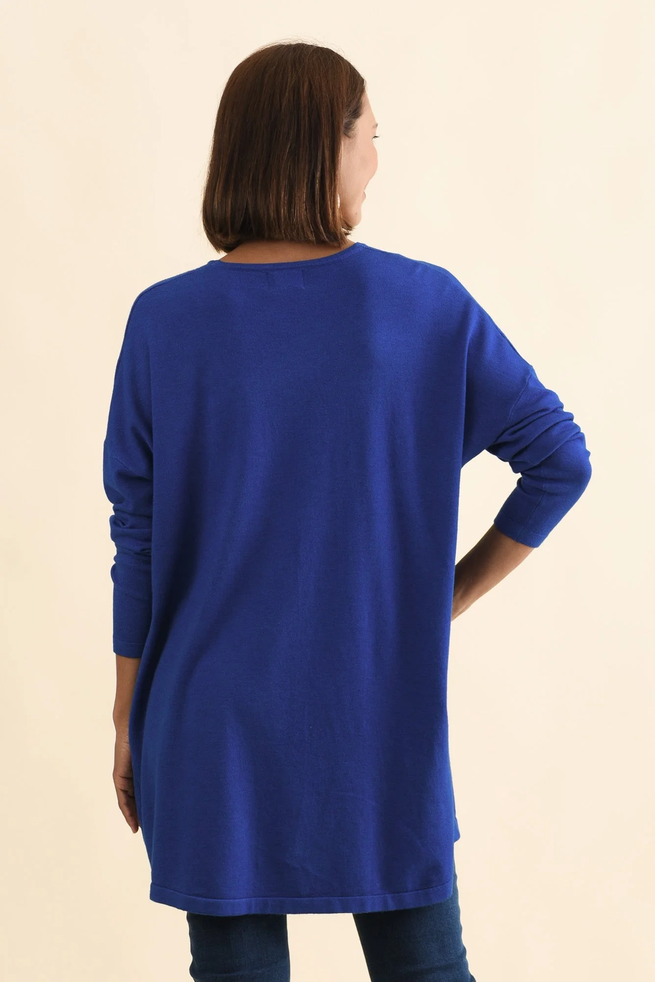 Piper Cobalt V Neck Knit Jumper - Image 5